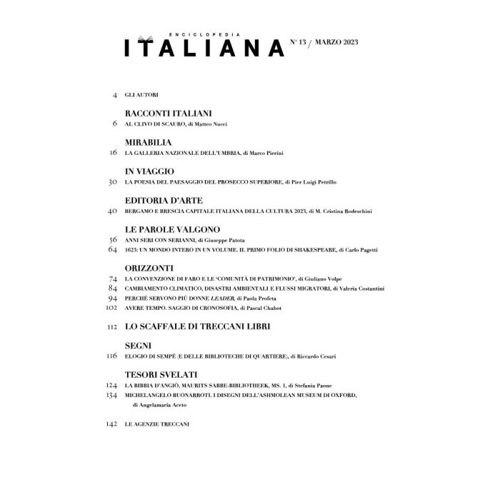 Rivista «Enciclopedia Italiana», n. 13/marzo 2023