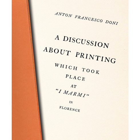 A discussion about printing - Anton F. Doni