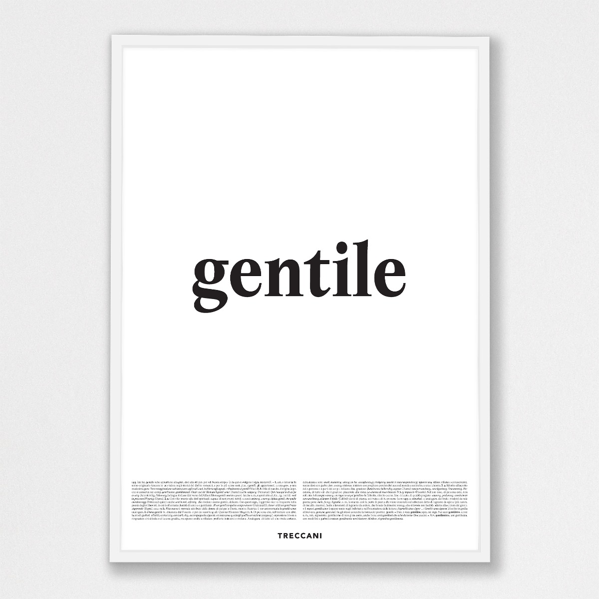 gentile_50x70_cornicebianca Poster – Gentile - immagine 1