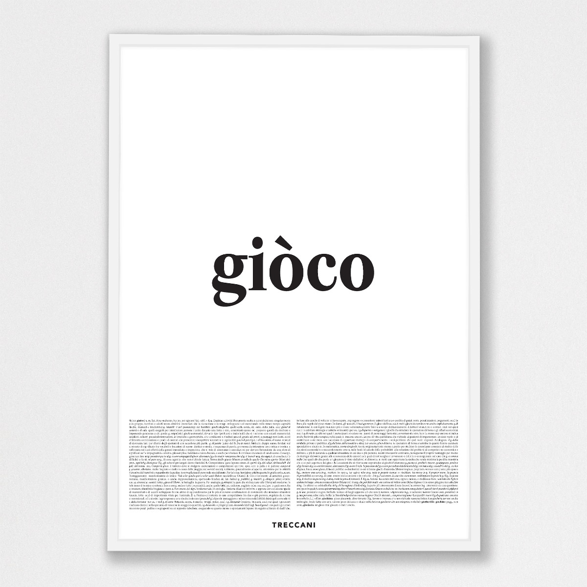 gioco_50x70_cornicebianca_1 Poster – Gioco - immagine 1