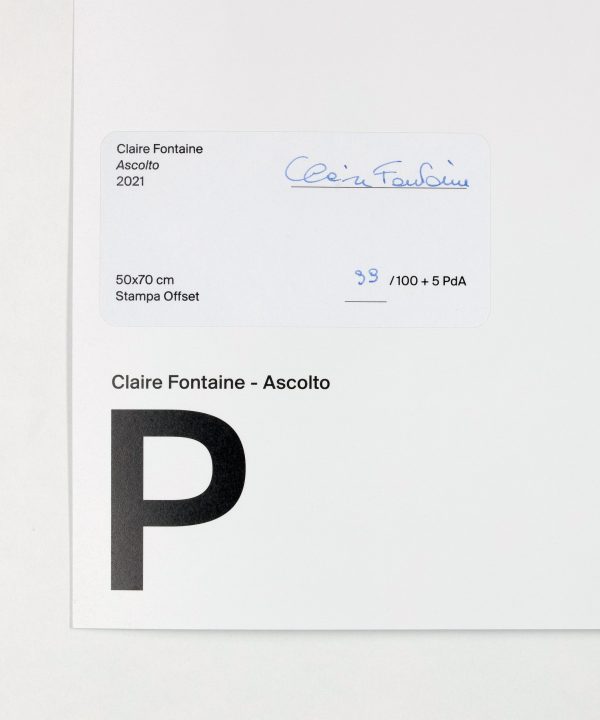 UTOPIA Claire Fontaine - Ascolto - immagine 4