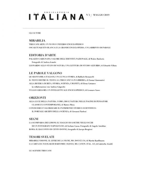 Rivista «Enciclopedia Italiana», n. 2/maggio 2019 - immagine 2