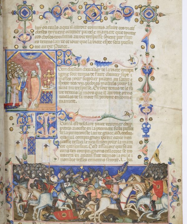 Le regole della cavalleria. Statuti dell’Ordine del Santo Spirito dal Giusto Desiderio. Paris, Bibliothèque nationale de France, ms. Français 4274 - immagine 7