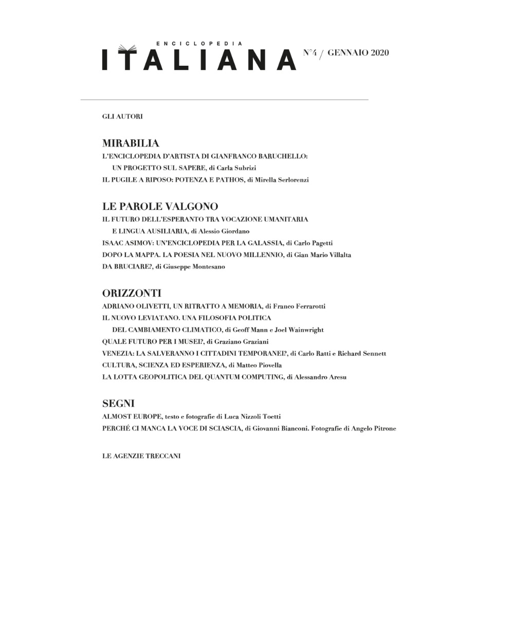 images Rivista «Enciclopedia Italiana», n. 4/gennaio 2020 - immagine 2