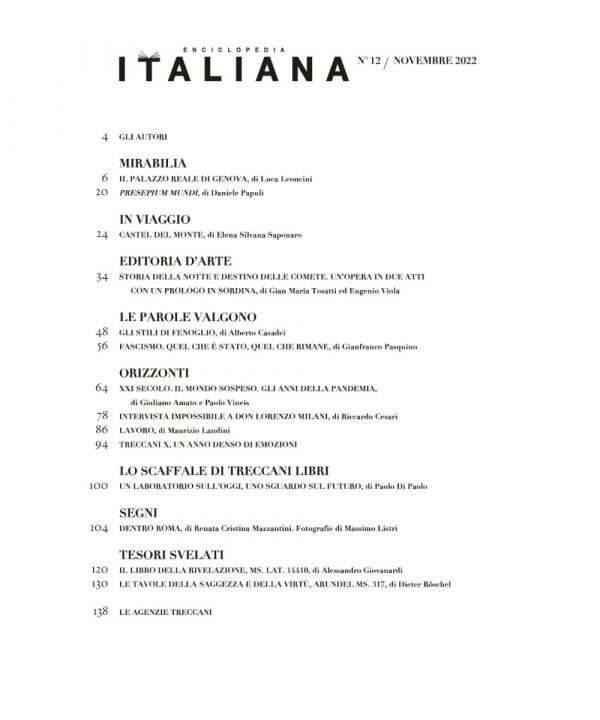 Rivista «Enciclopedia Italiana», n. 12/novembre 2022 - immagine 2