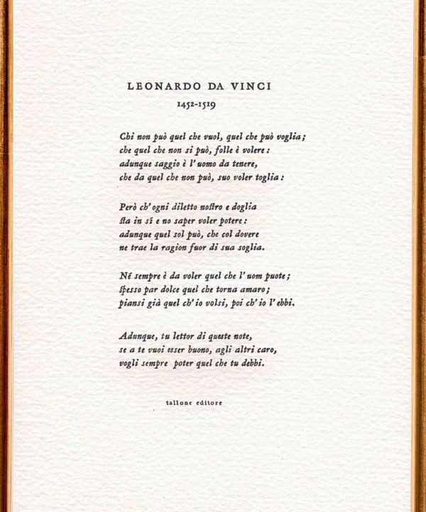 Leonardo Da Vinci - Sonetto - immagine 2