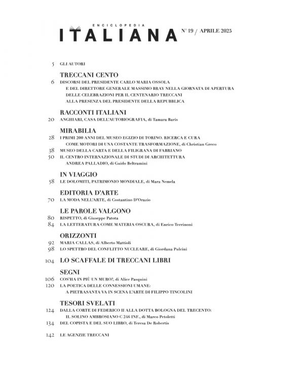 Rivista «Enciclopedia Italiana», n. 19/2025    - immagine 2
