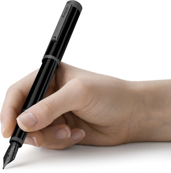 Zero Stilografica, IP Ultra Black, pennino in Oro 14k - immagine 4