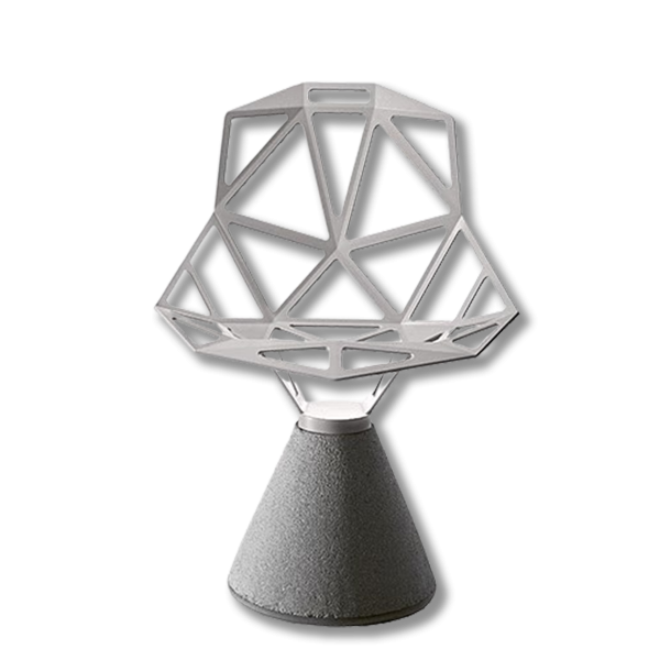 Sedia Chair_One cemento - immagine 3