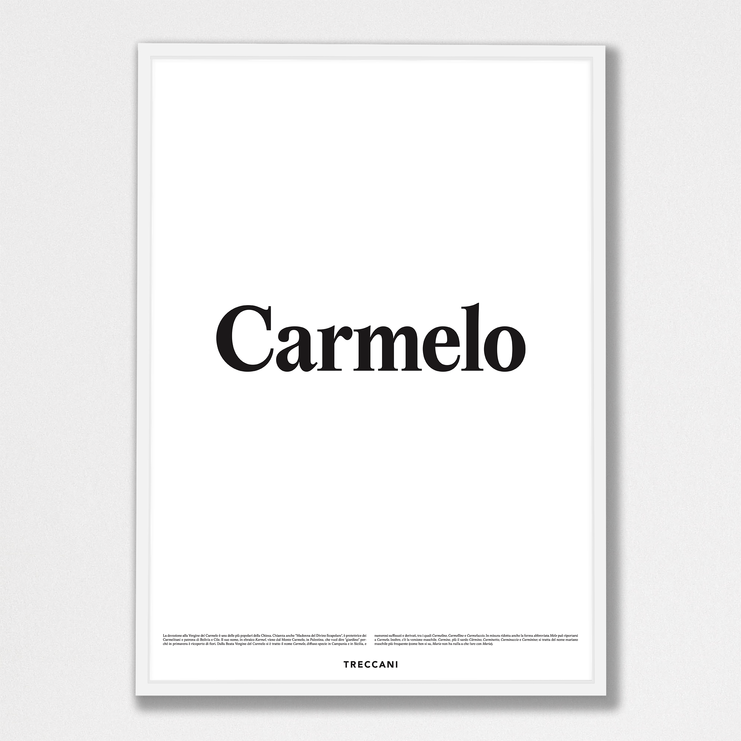 Carmelo 50x70 bianco Poster - Carmelo - immagine 1
