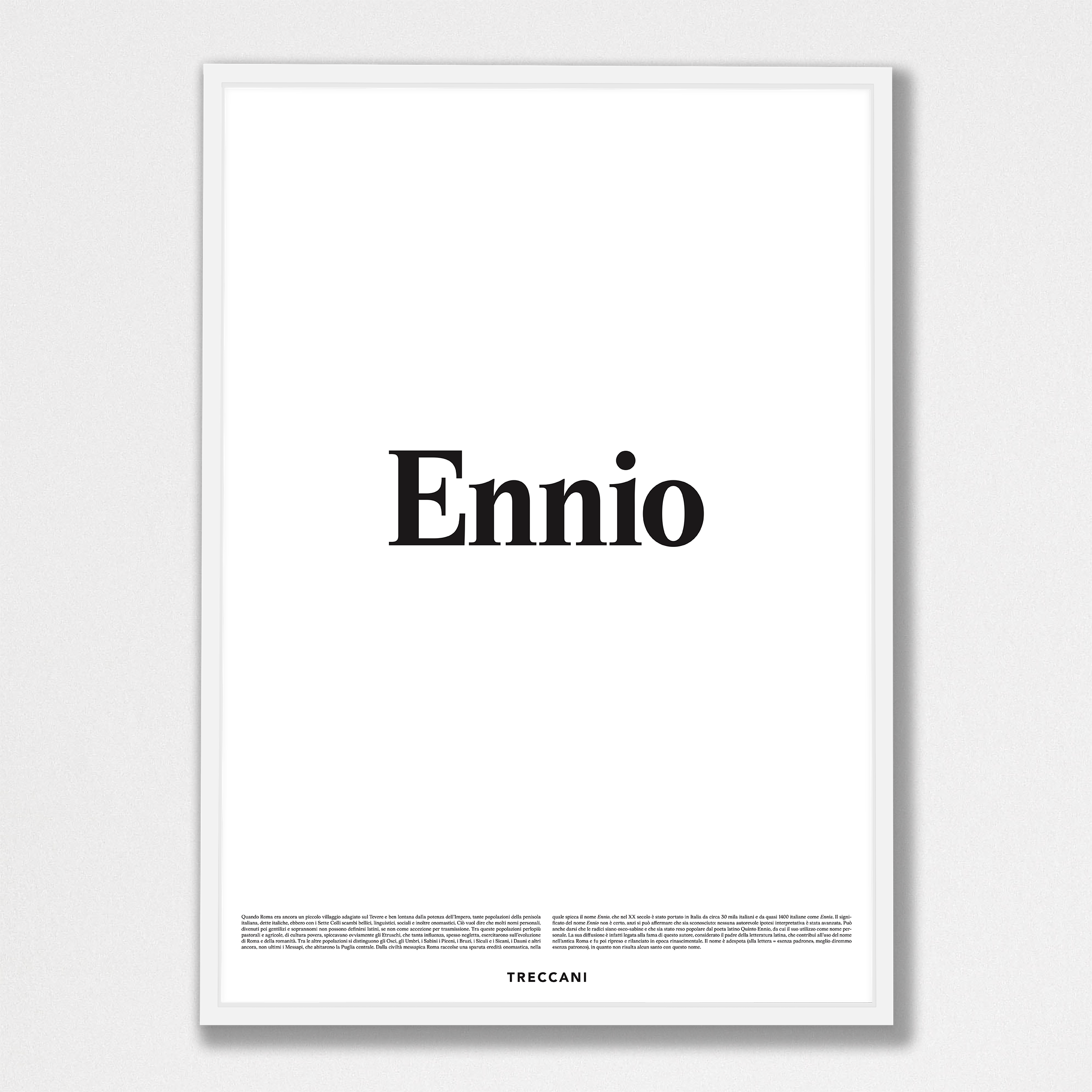 Ennio 50x70 bianco Poster - Ennio - immagine 1