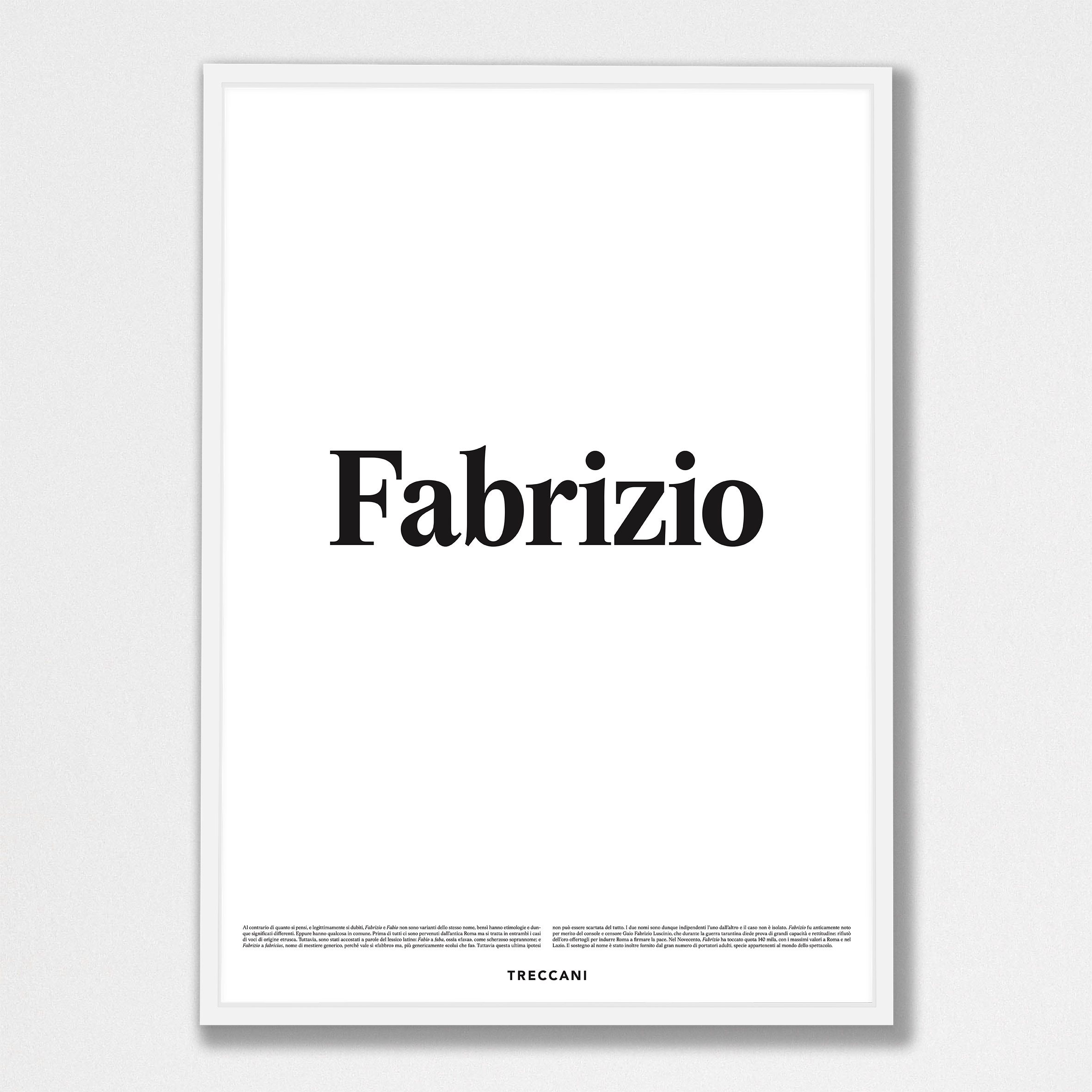 Fabrizio 50x70 bianco Poster - Fabrizio - immagine 1