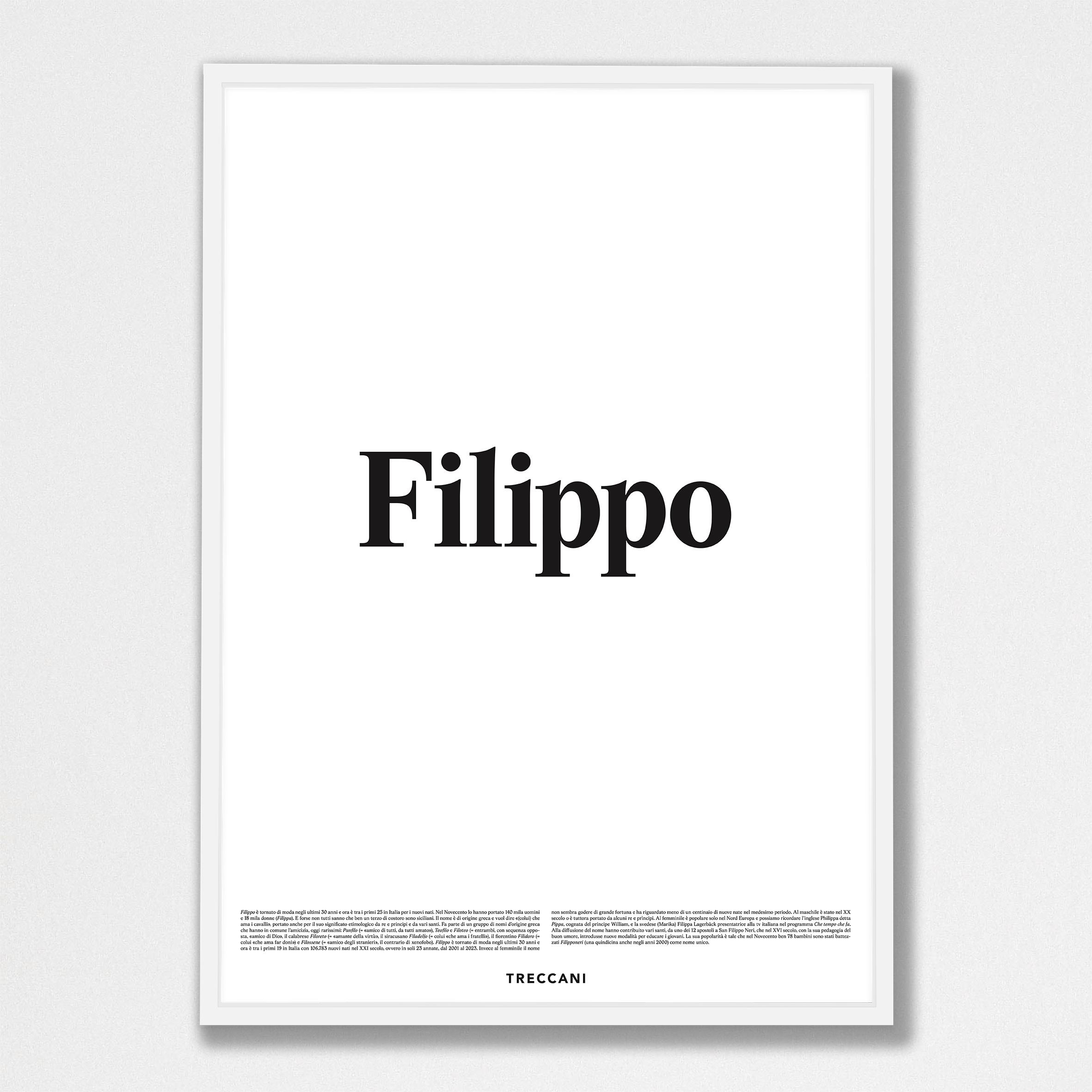 Filippo 50x70 bianco Poster - Filippo - immagine 1