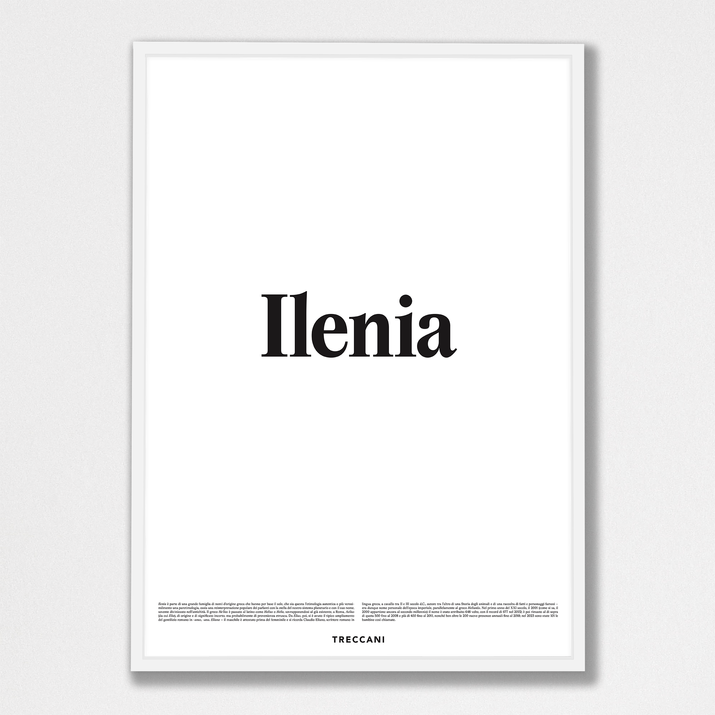 Ilenia 50x70 bianco Poster - Ilenia - immagine 1