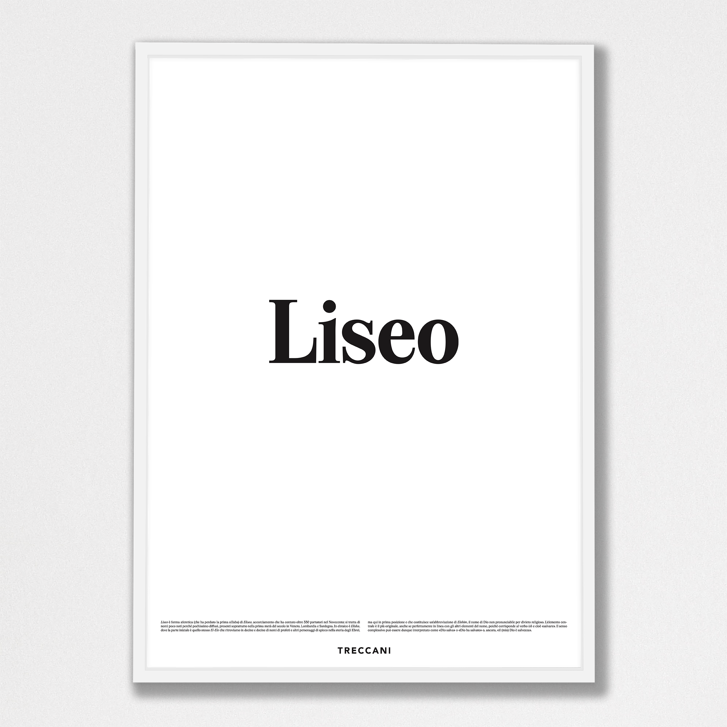 Liseo 50x70 bianco Poster - Liseo - immagine 1