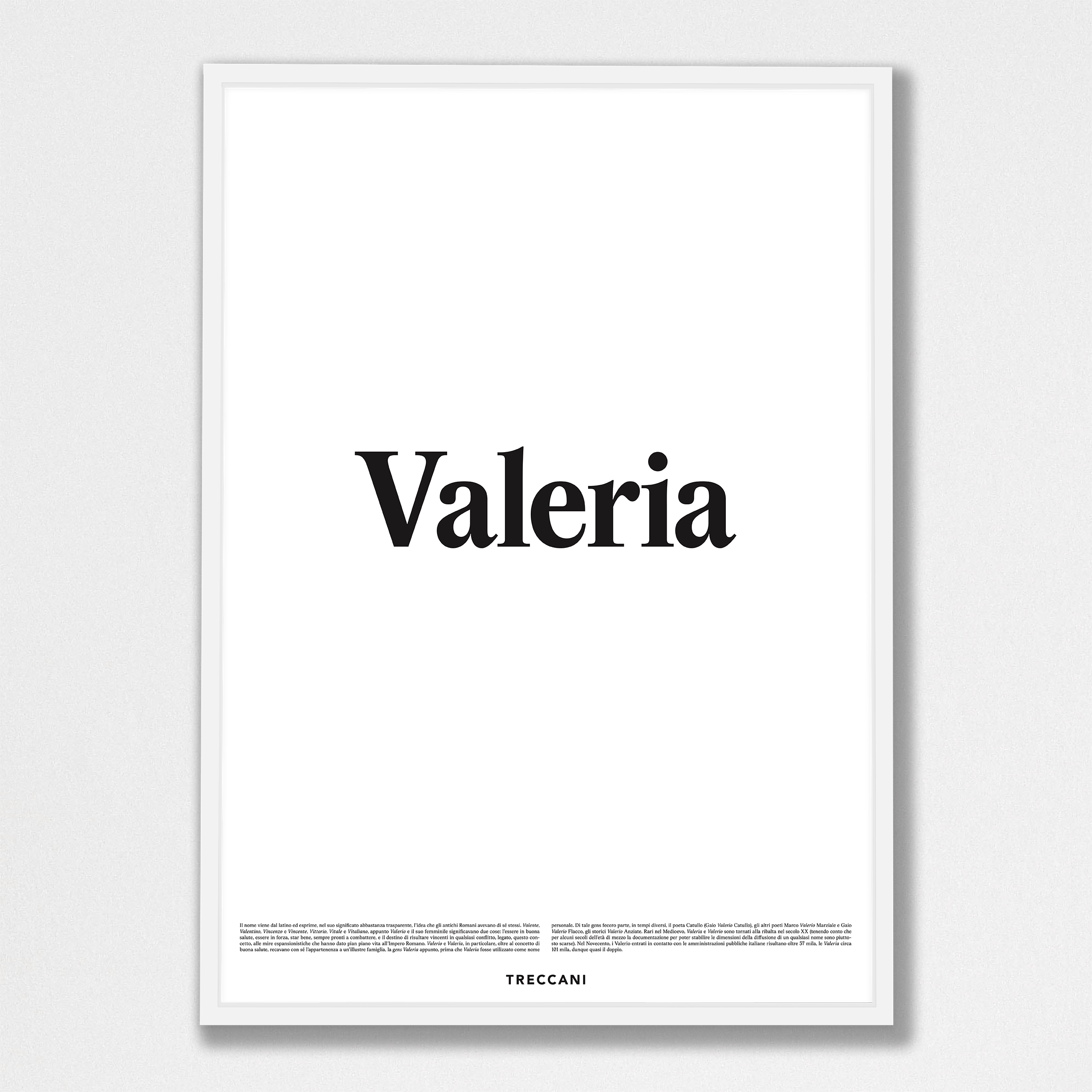 Valeria 50x70 bianco Poster - Valeria - immagine 1