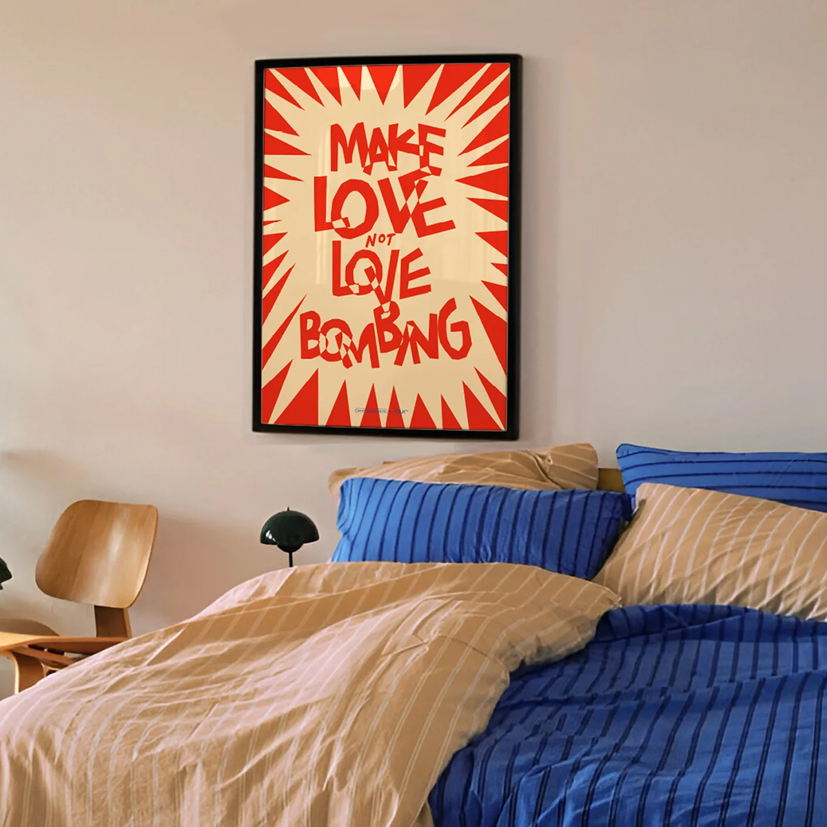 1 Poster - Make love not love bombing - immagine 1