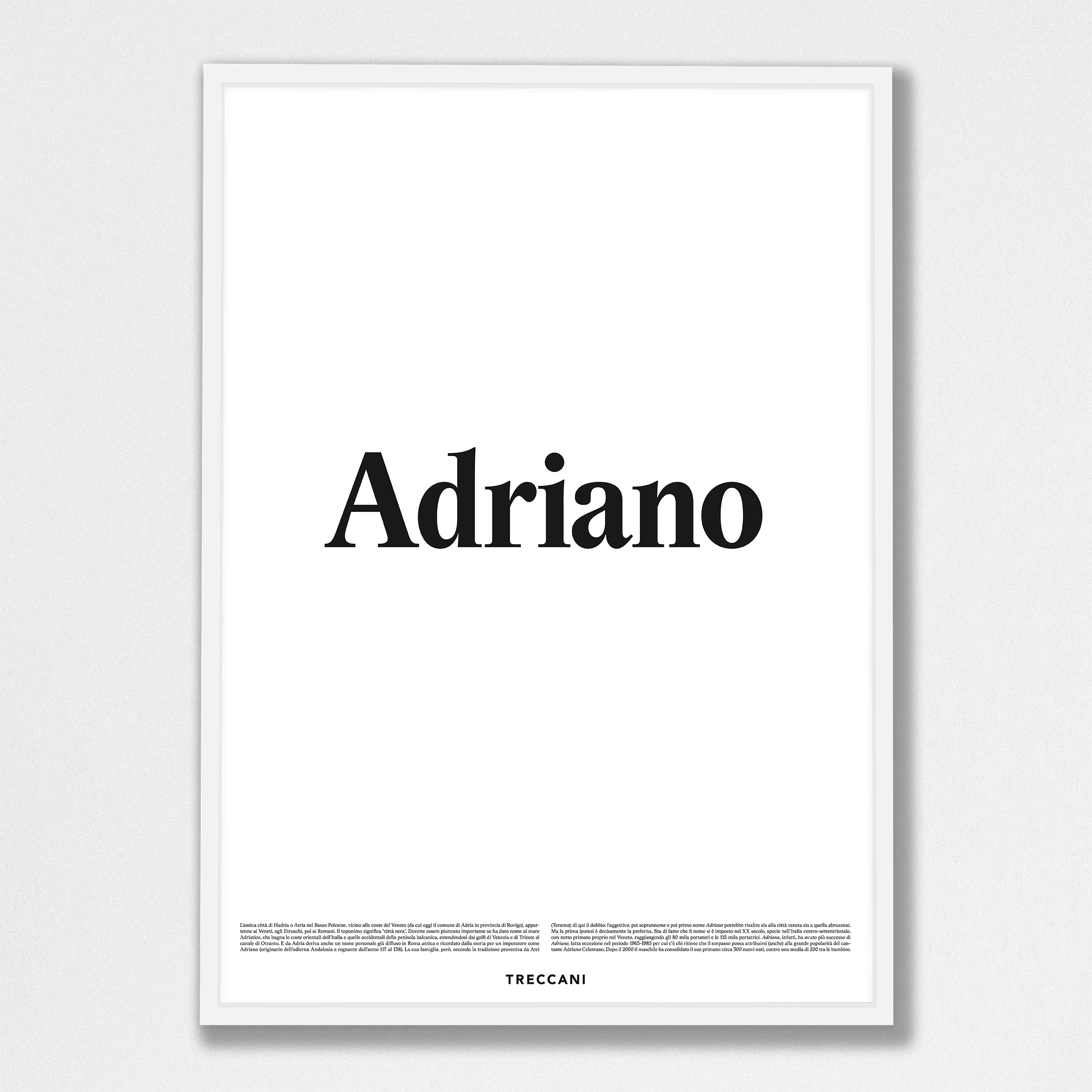 Adriano 50x70 bianco Poster - Adriano - immagine 1