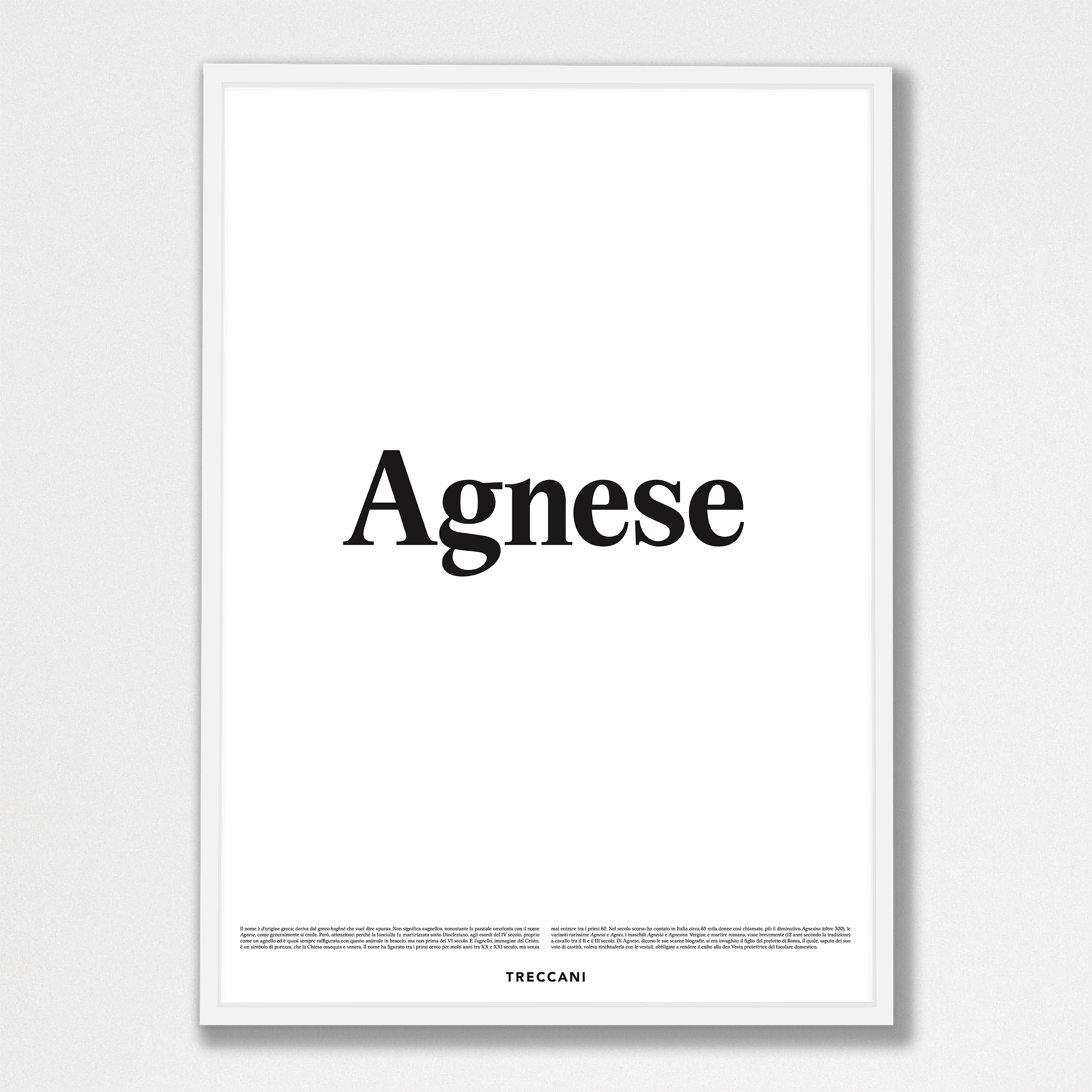 Agnese 50x70 bianco Poster - Agnese - immagine 1