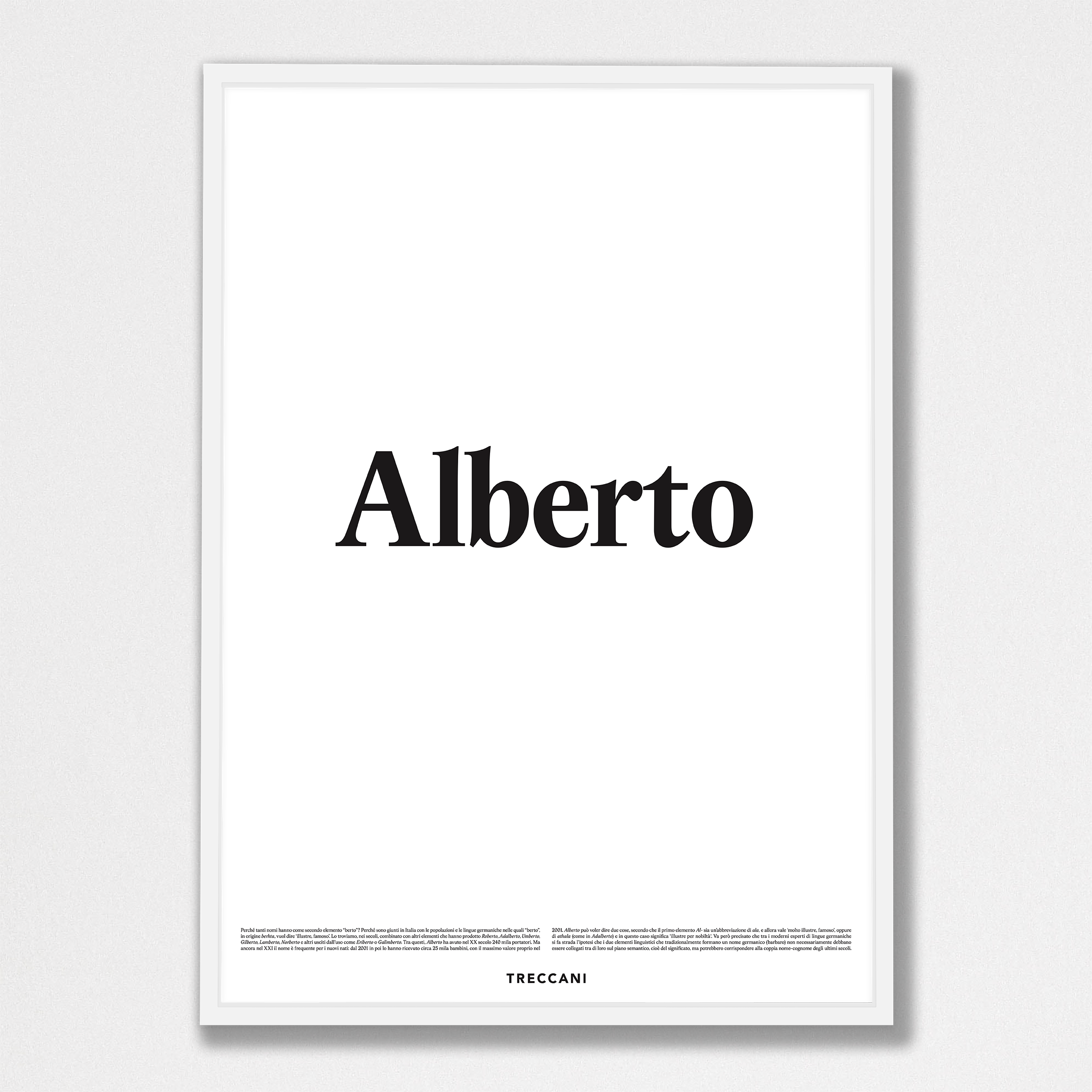 Alberto 50x70 bianco Poster - Alberto - immagine 1