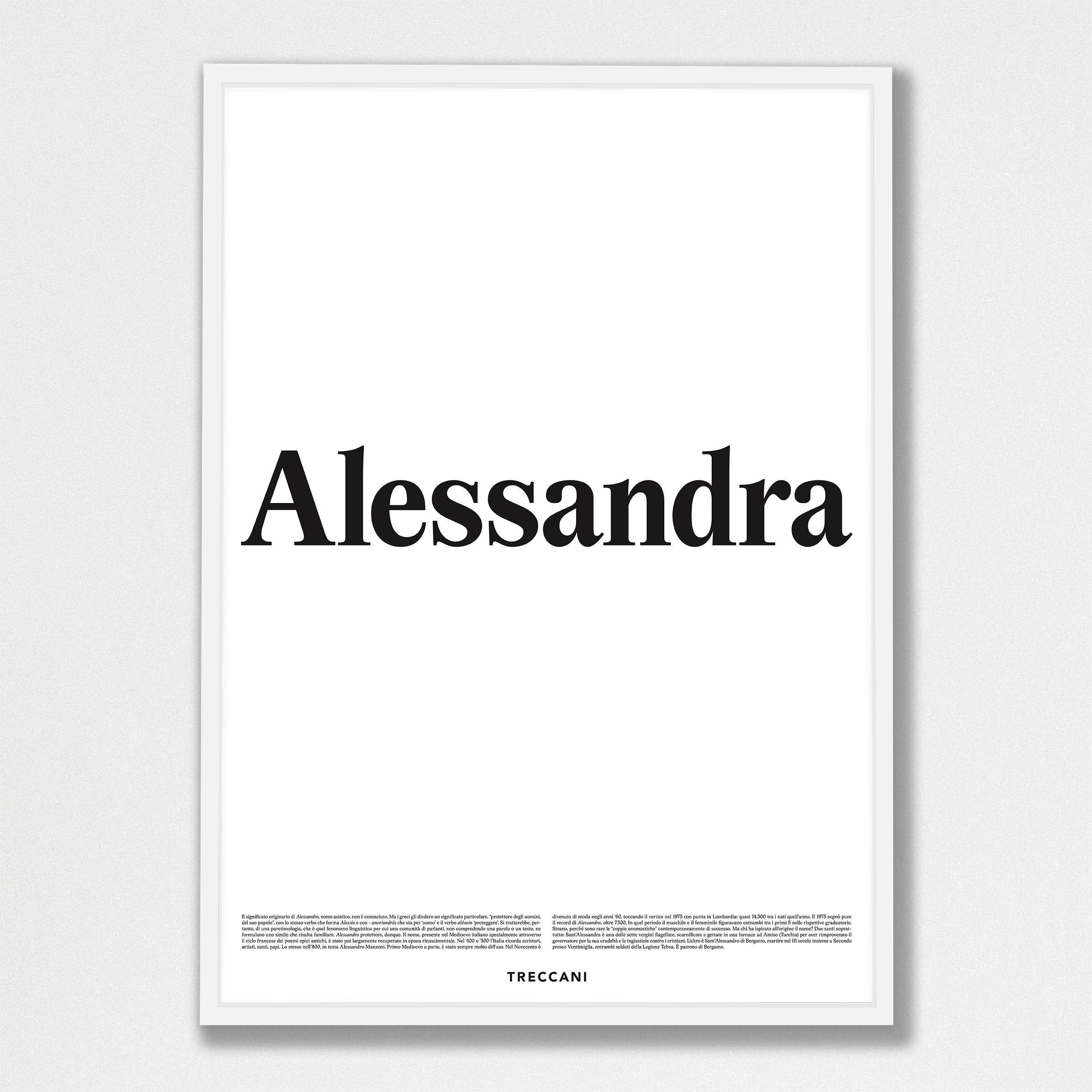 Alessandra 50x70 bianco Poster - Alessandra - immagine 1