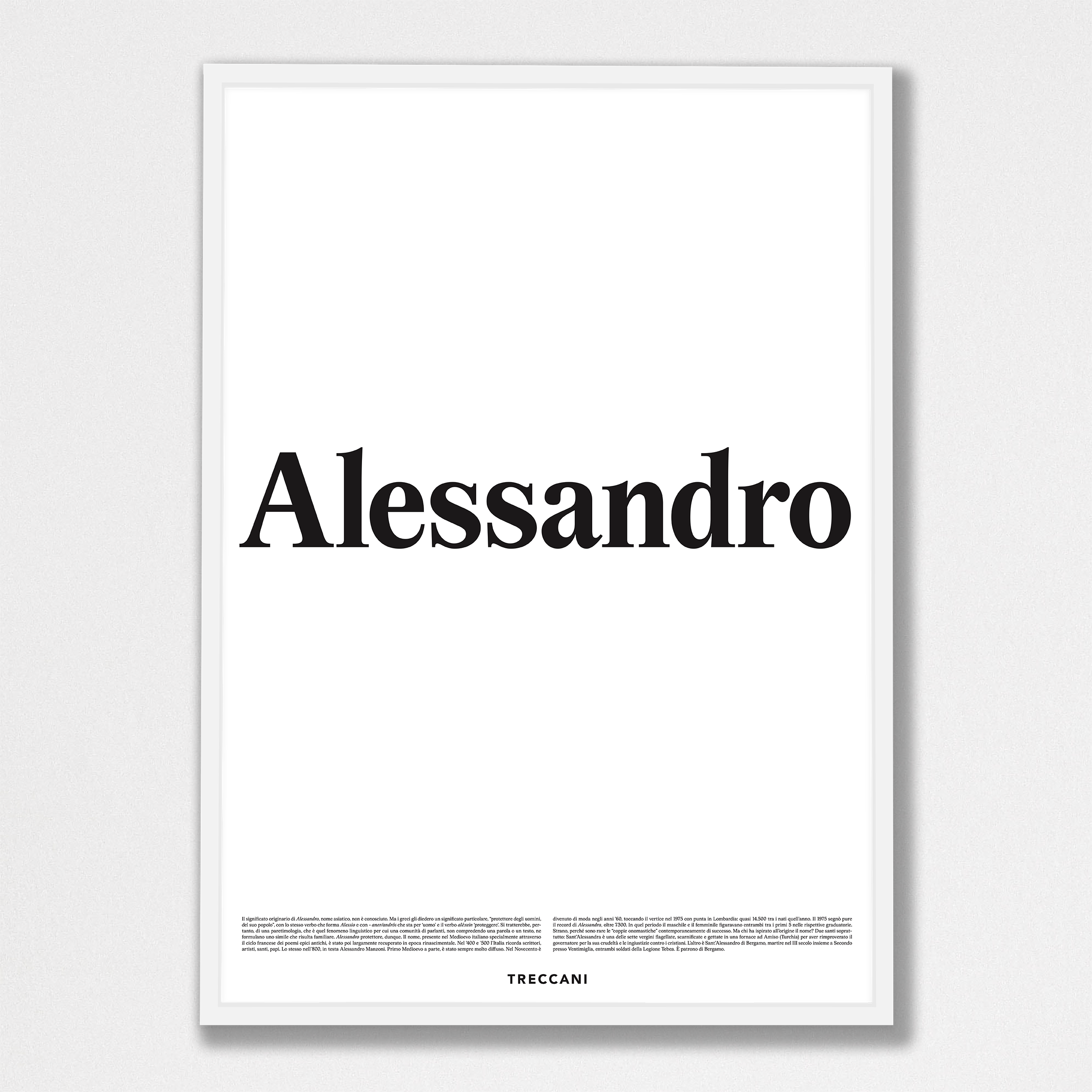 Alessandro 50x70 bianco Poster - Alessandro - immagine 1