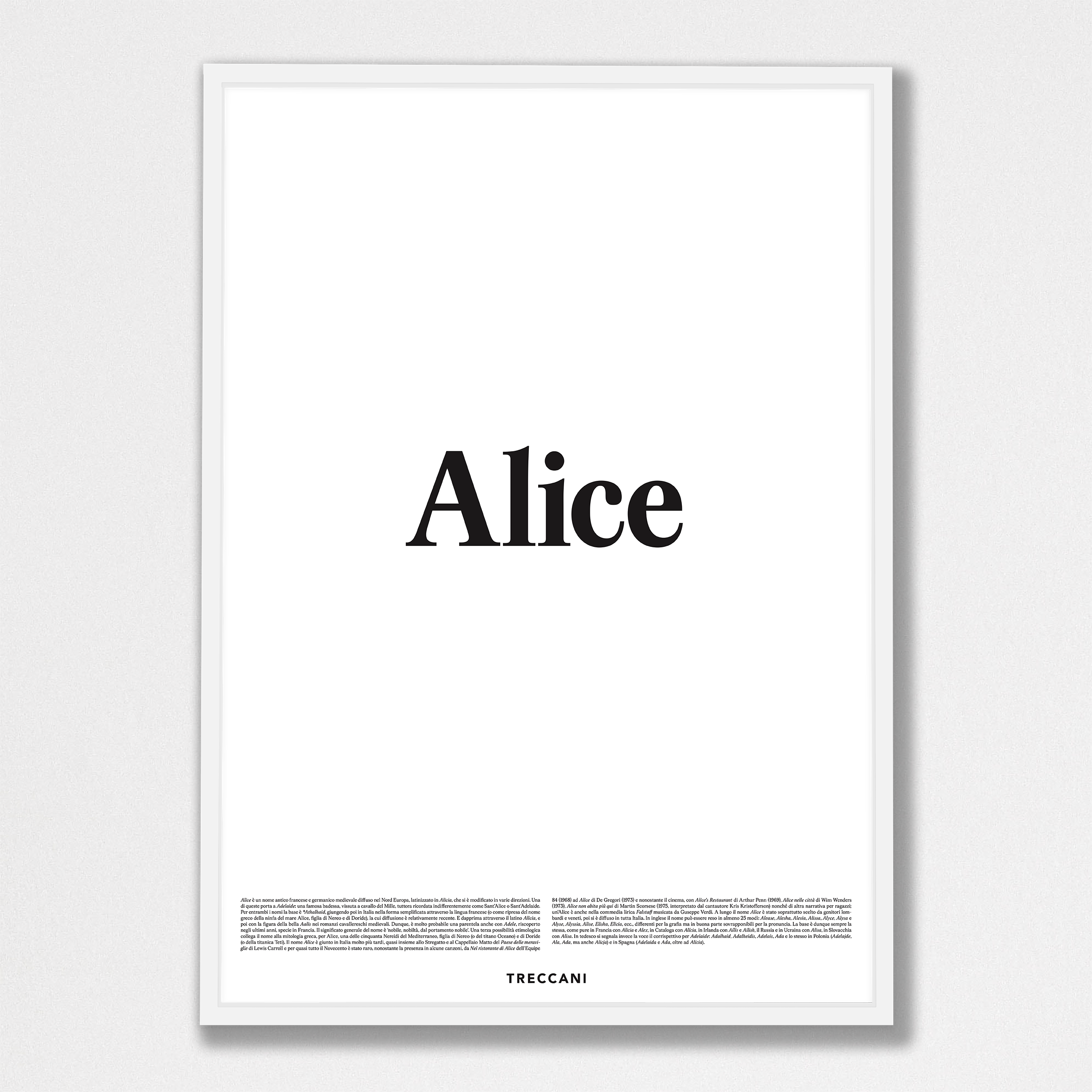 Alice 50x70 bianco Poster - Alice - immagine 1