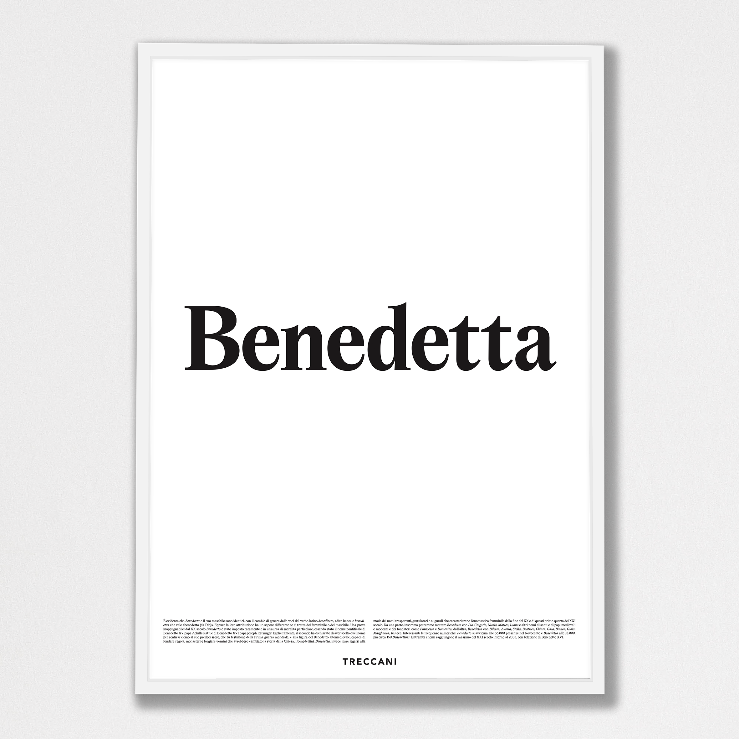 Benedetta 50x70 bianco Poster - Benedetta - immagine 1