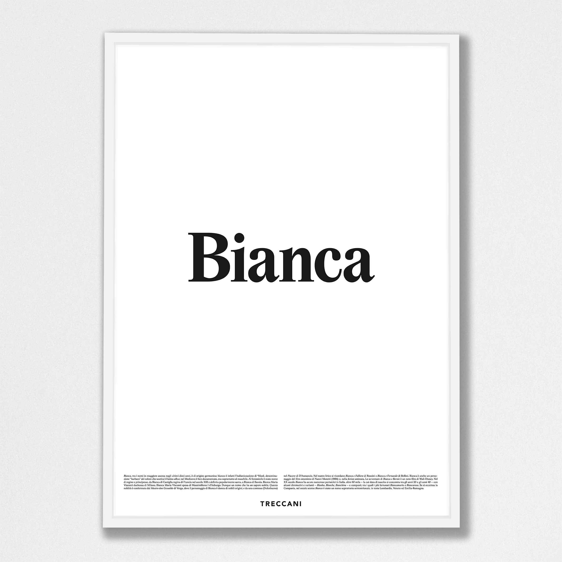 Bianca 50x70 bianco Poster - Bianca - immagine 1