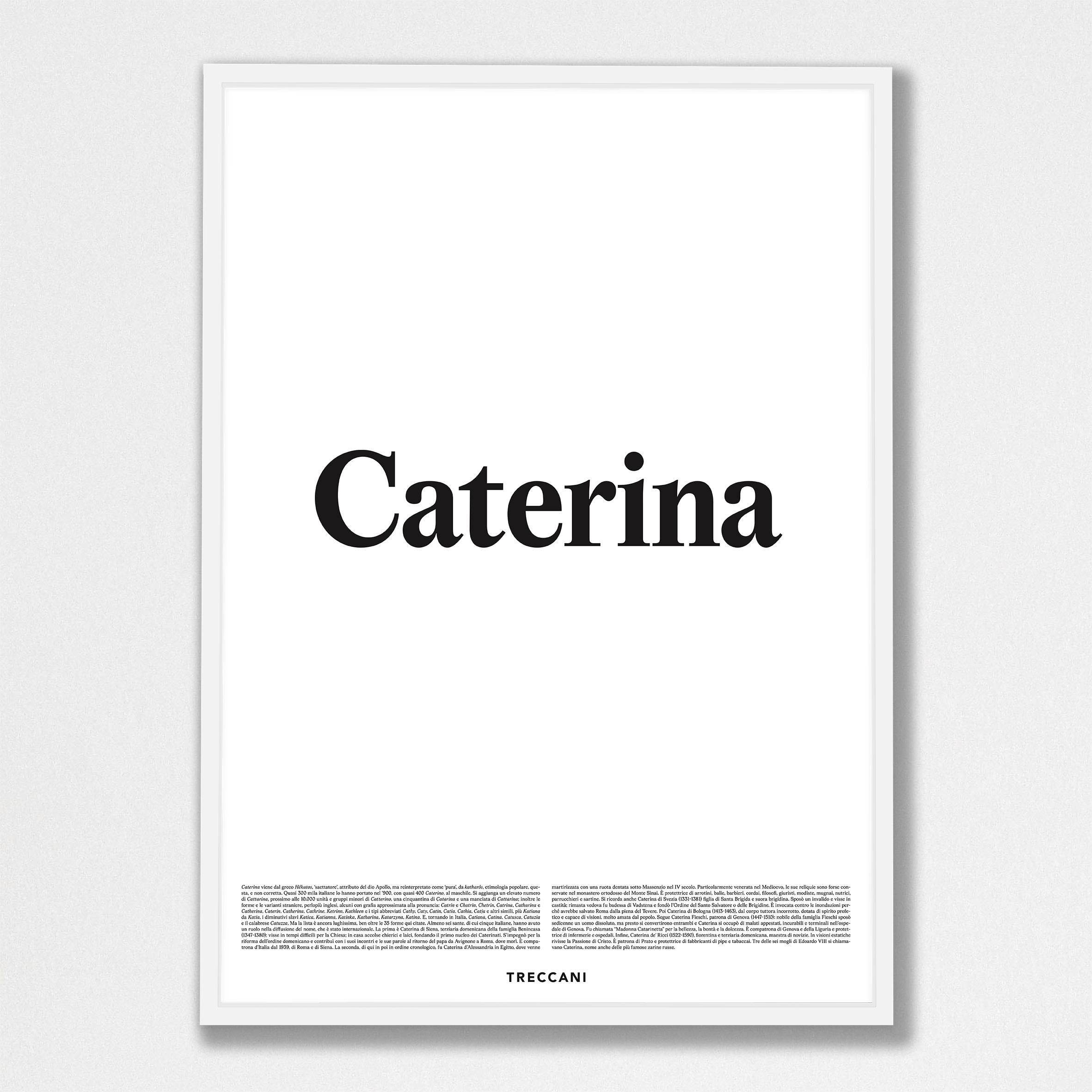 Caterina 50x70 bianco Poster - Caterina - immagine 1