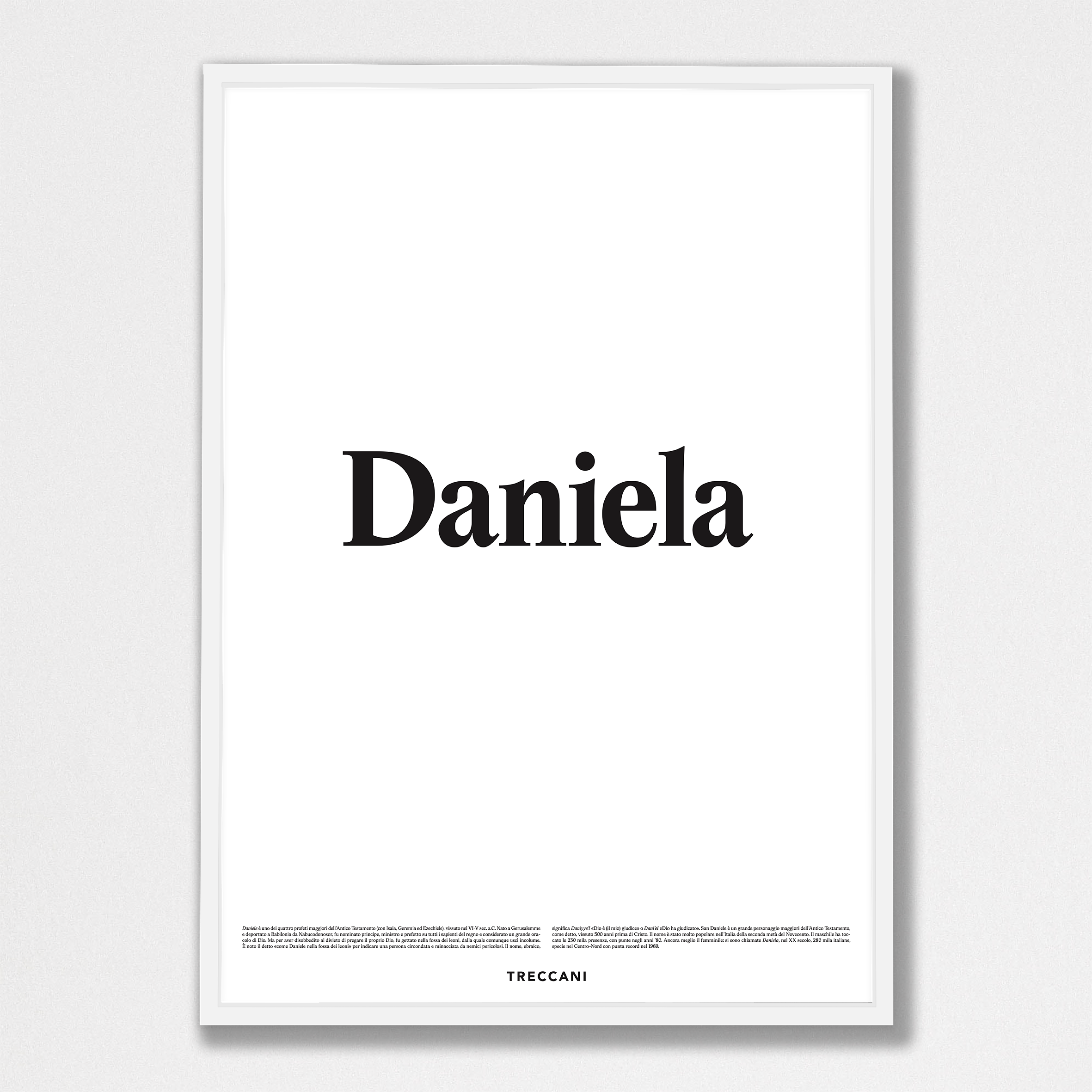 Daniela 50x70 bianco Poster - Daniela - immagine 1