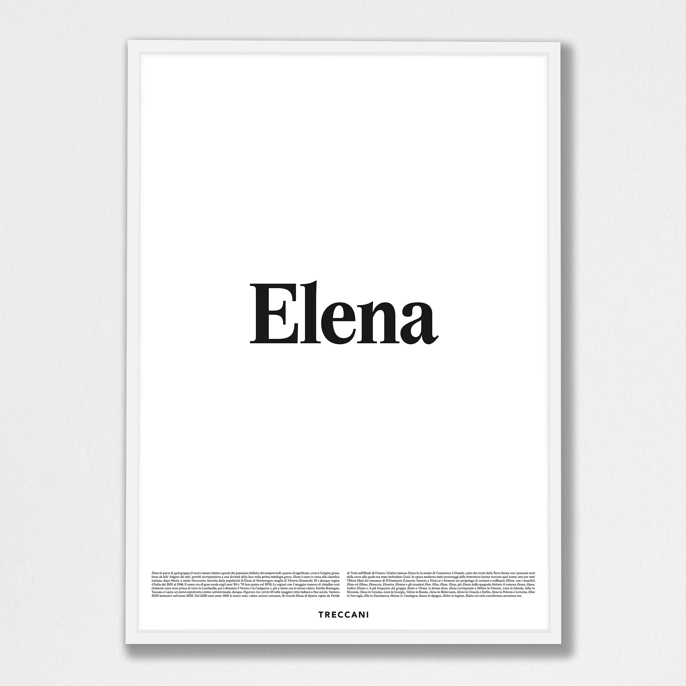 Elena 50x70 bianco Poster - Elena - immagine 1
