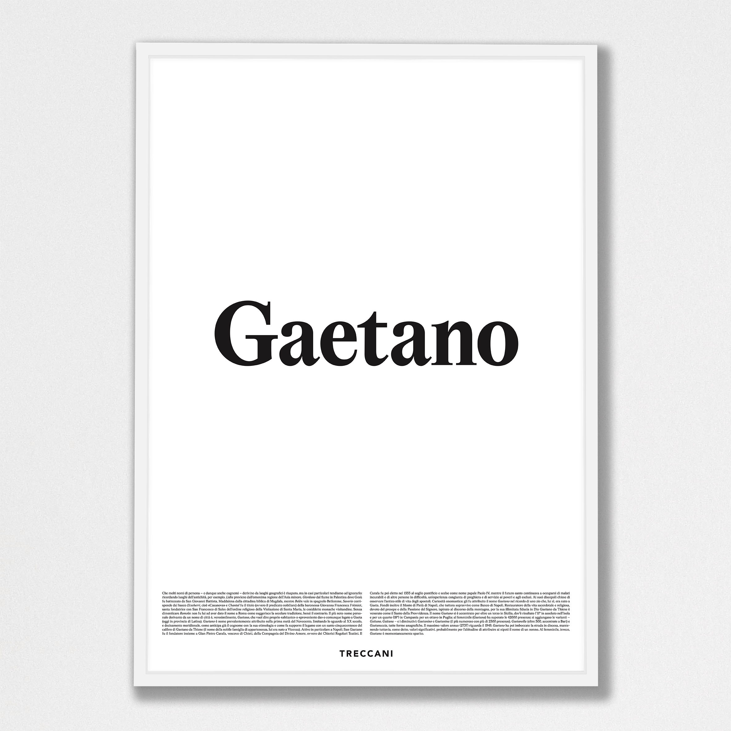Gaetano 50x70 bianco Poster - Gaetano - immagine 1