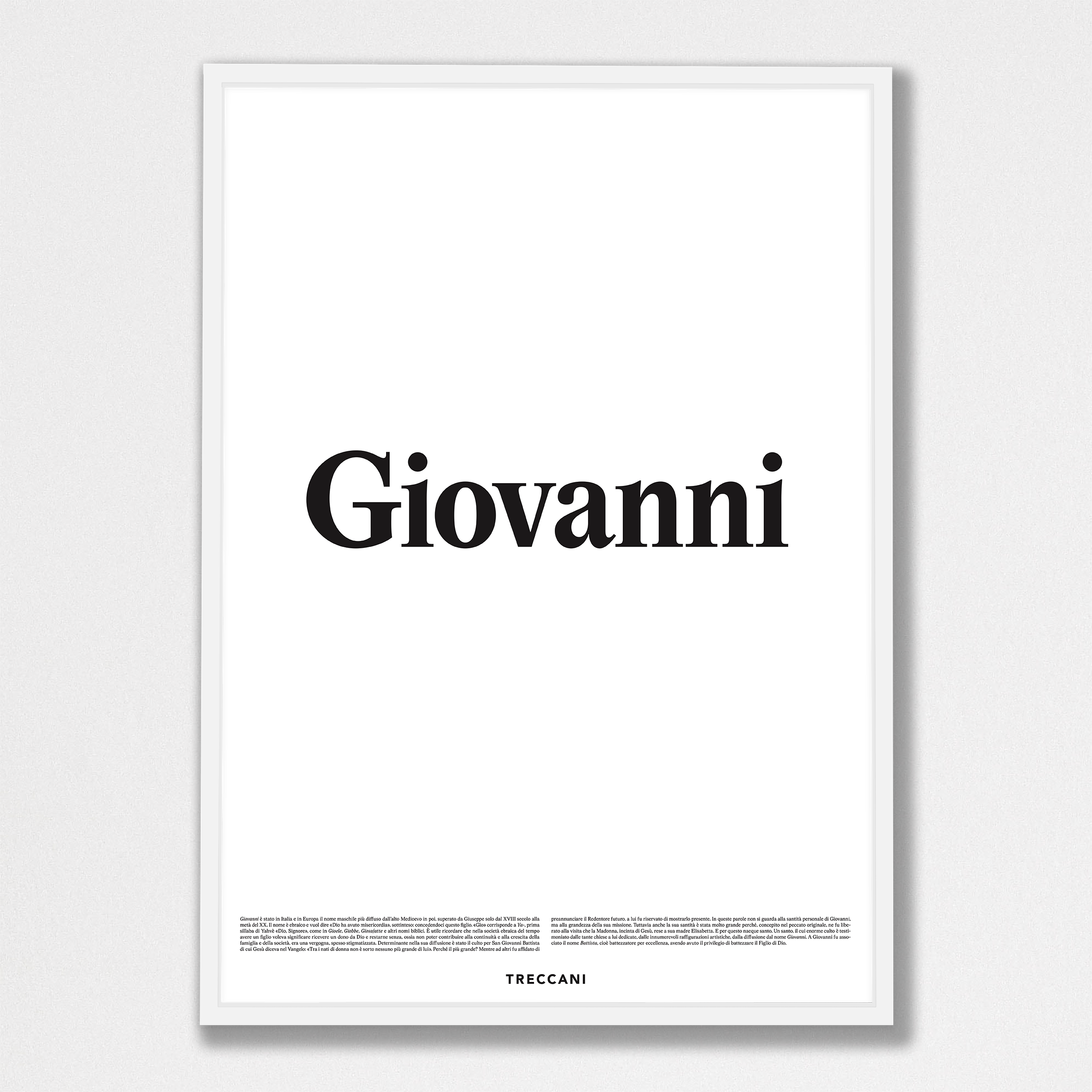Giovanni 50x70 bianco Poster - Giovanni - immagine 1