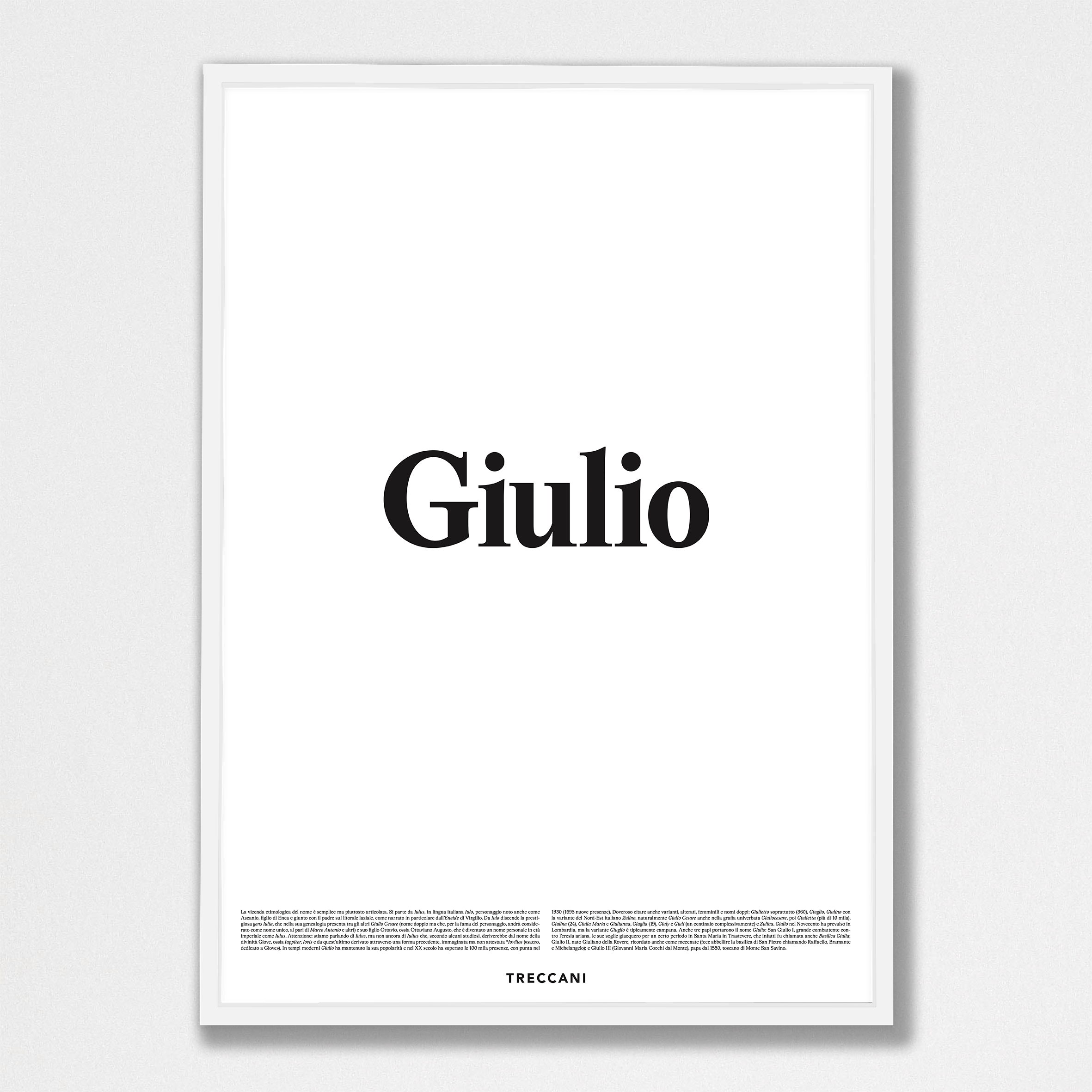 Giulio 50x70 bianco Poster - Giulio - immagine 1