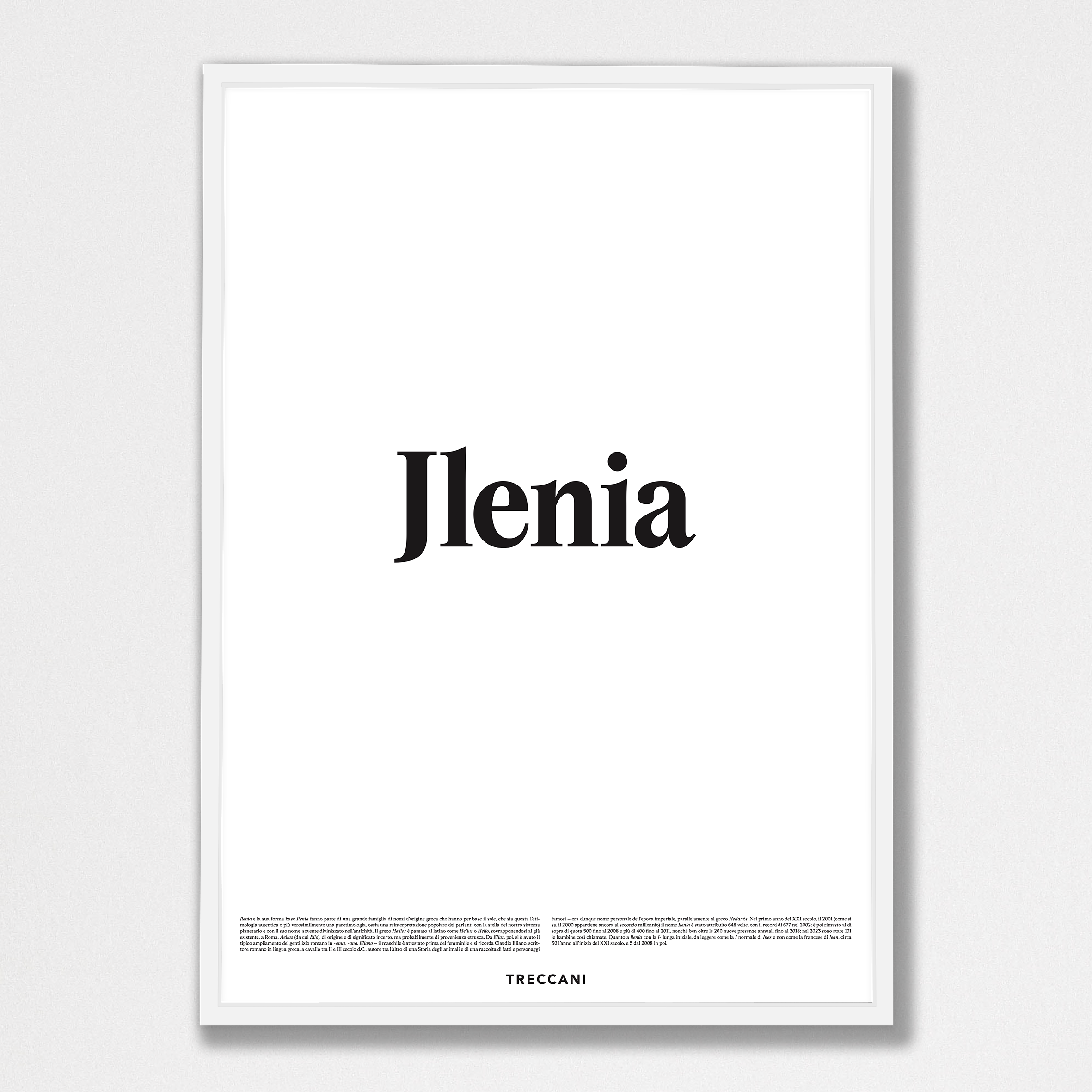 Ilenia 50x70 bianco Poster - Jlenia - immagine 1