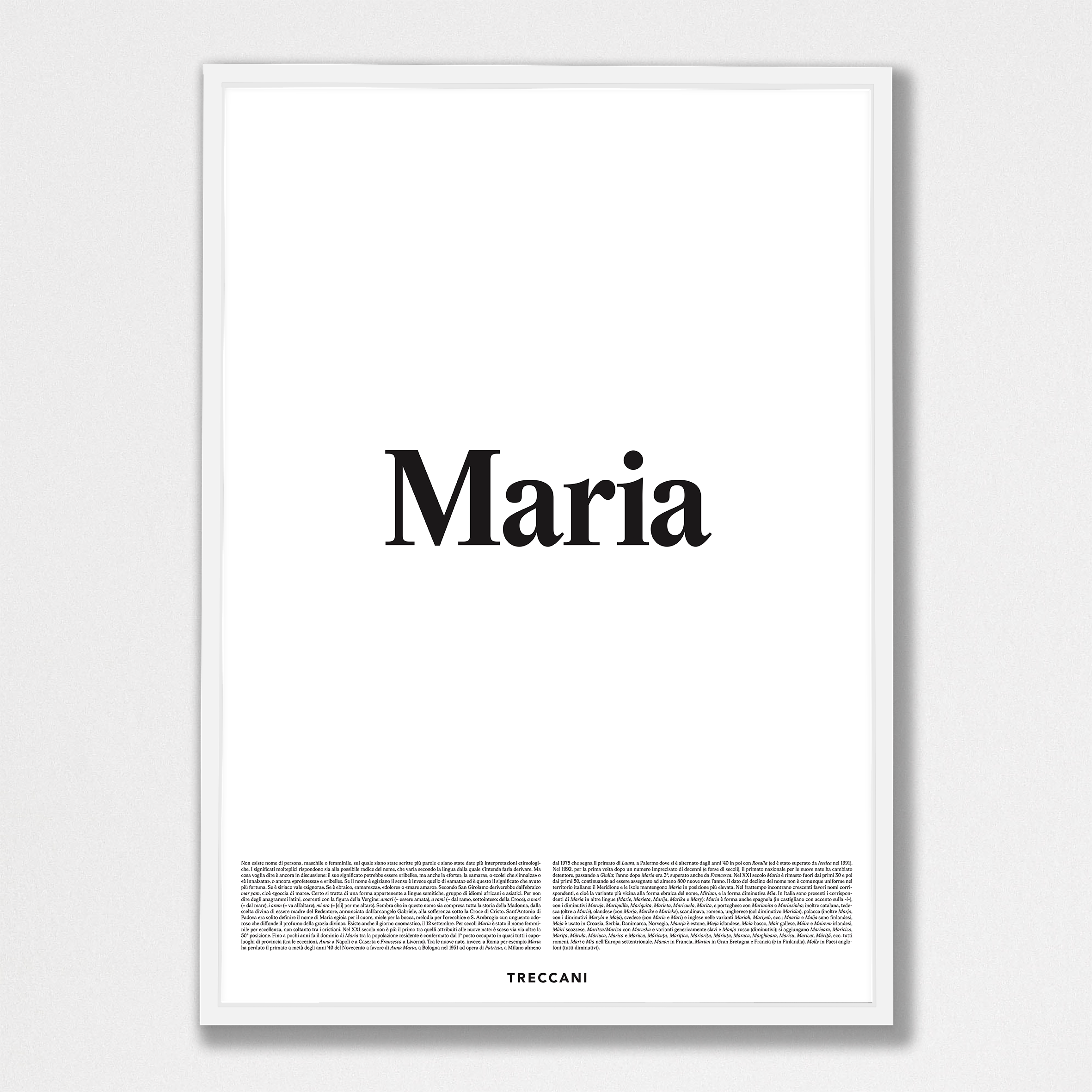 Maria 50x70 bianco Poster - Maria - immagine 1
