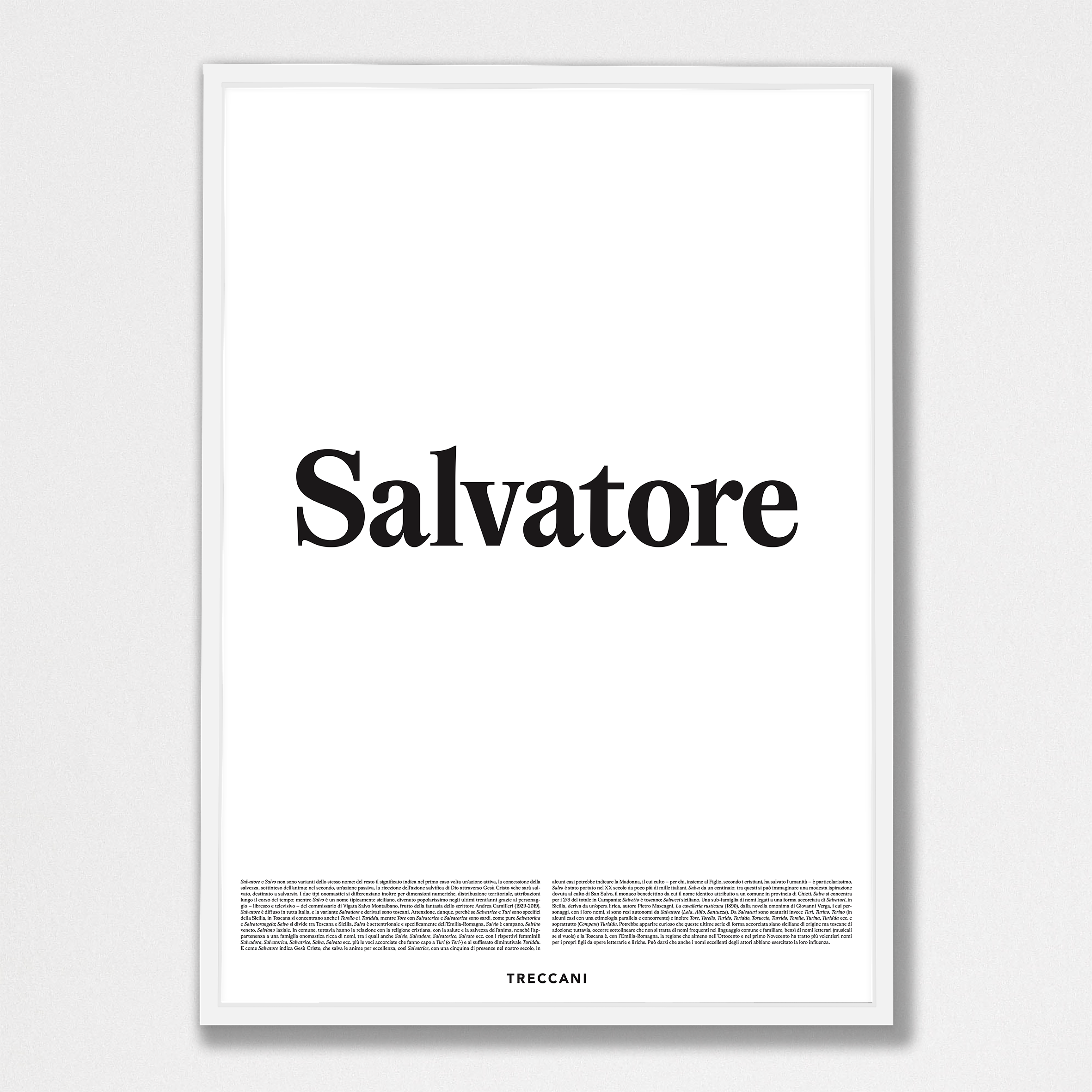 Salvatore 50x70 bianco Poster - Salvatore - immagine 1