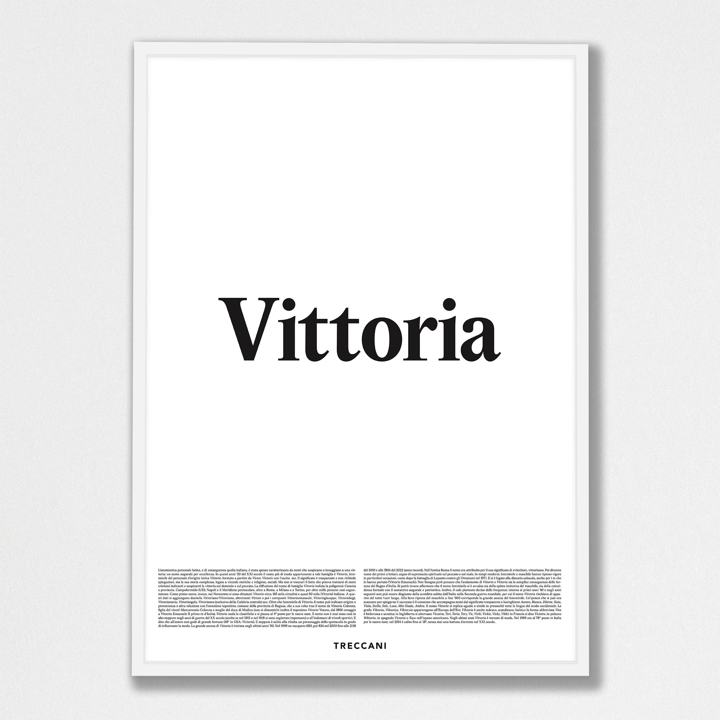 Vittoria 50x70 bianco Poster - Vittoria - immagine 1