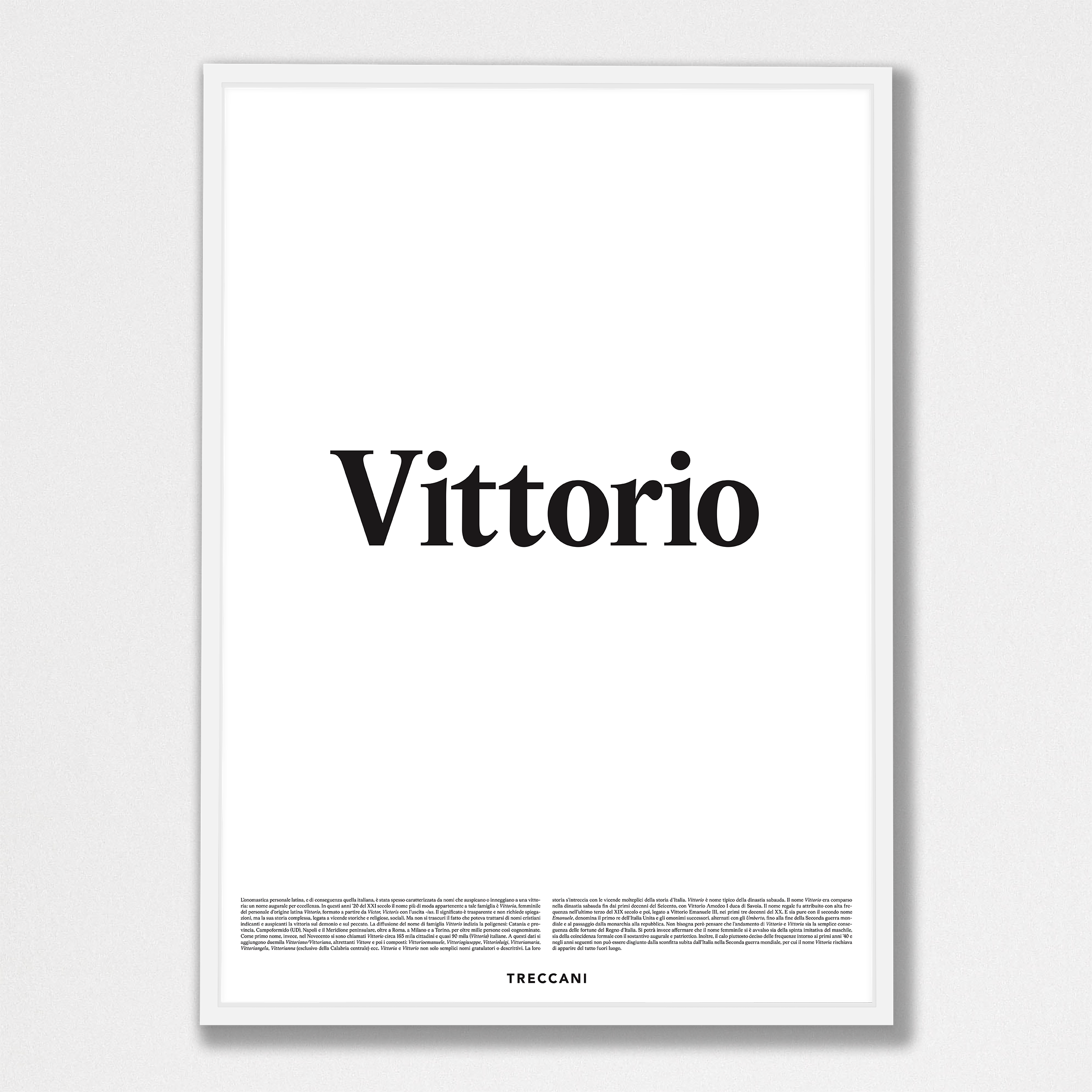 Vittorio 50x70 bianco Poster - Vittorio - immagine 1