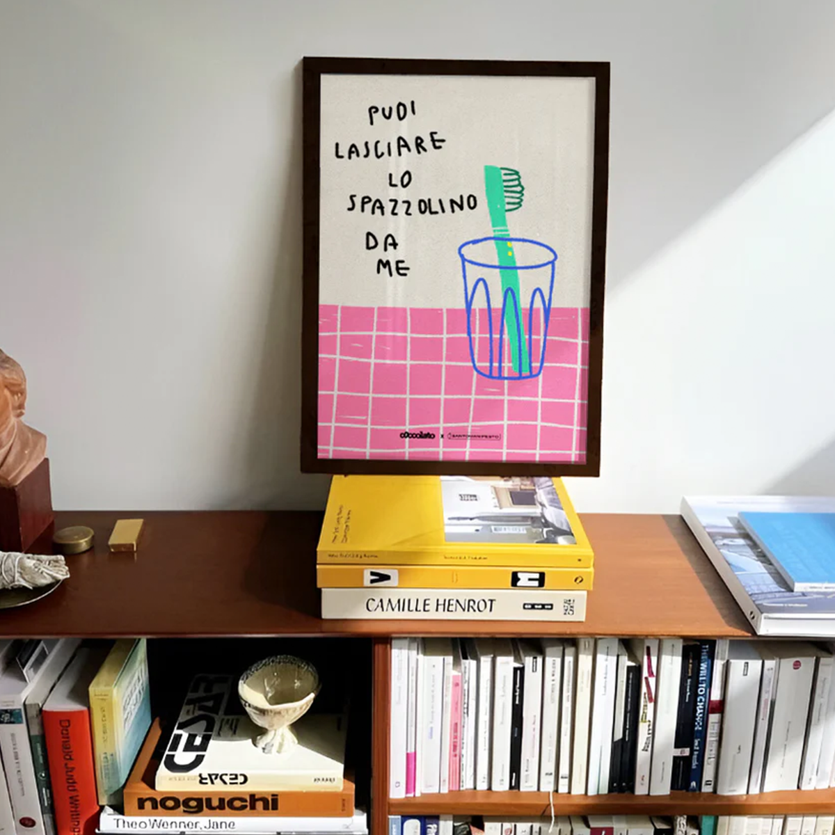 nero Poster - Puoi lasciare lo spazzolino da me - immagine 1