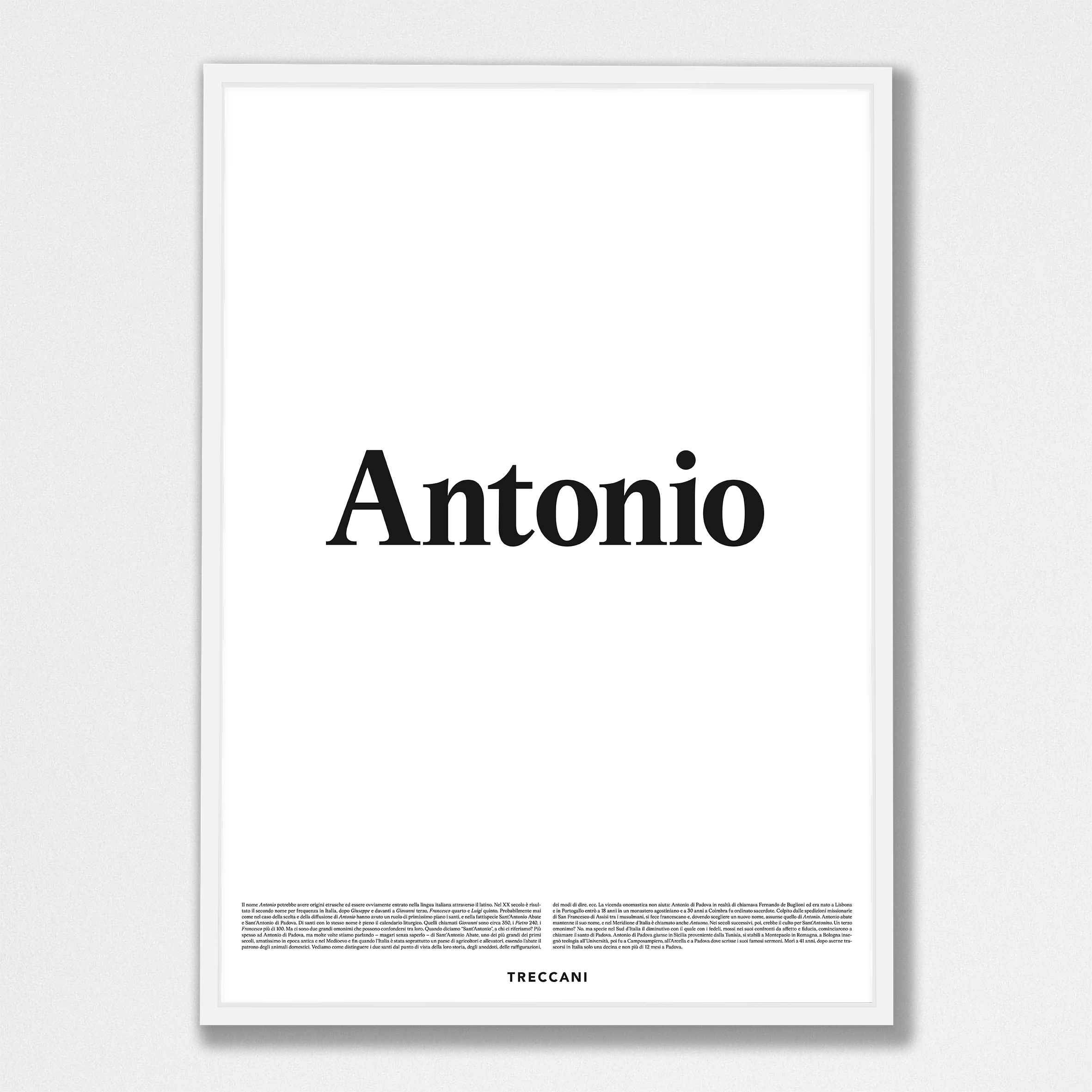 Antonio 50x70 bianco Poster - Antonio - immagine 1
