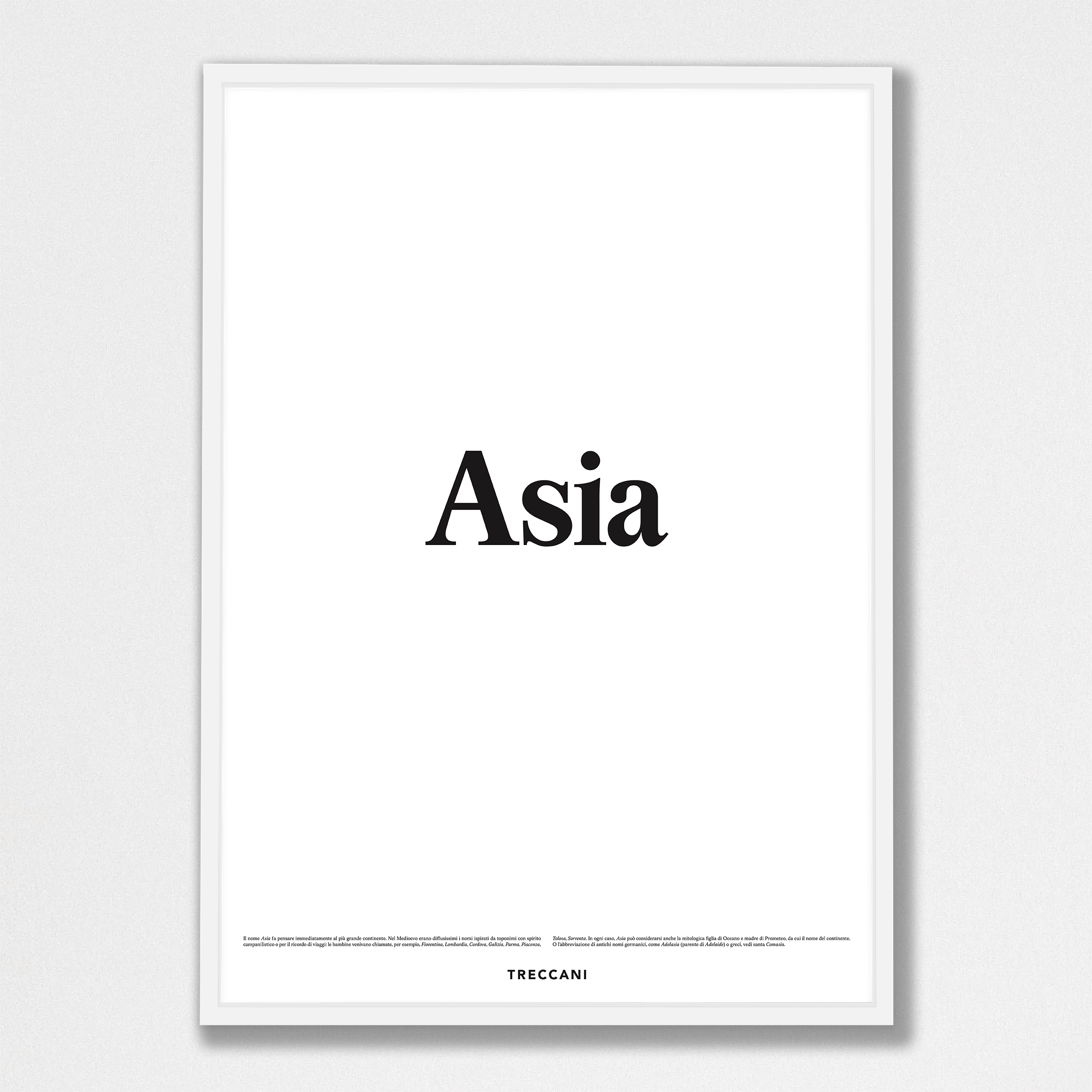 Asia 50x70 bianco Poster - Asia - immagine 1