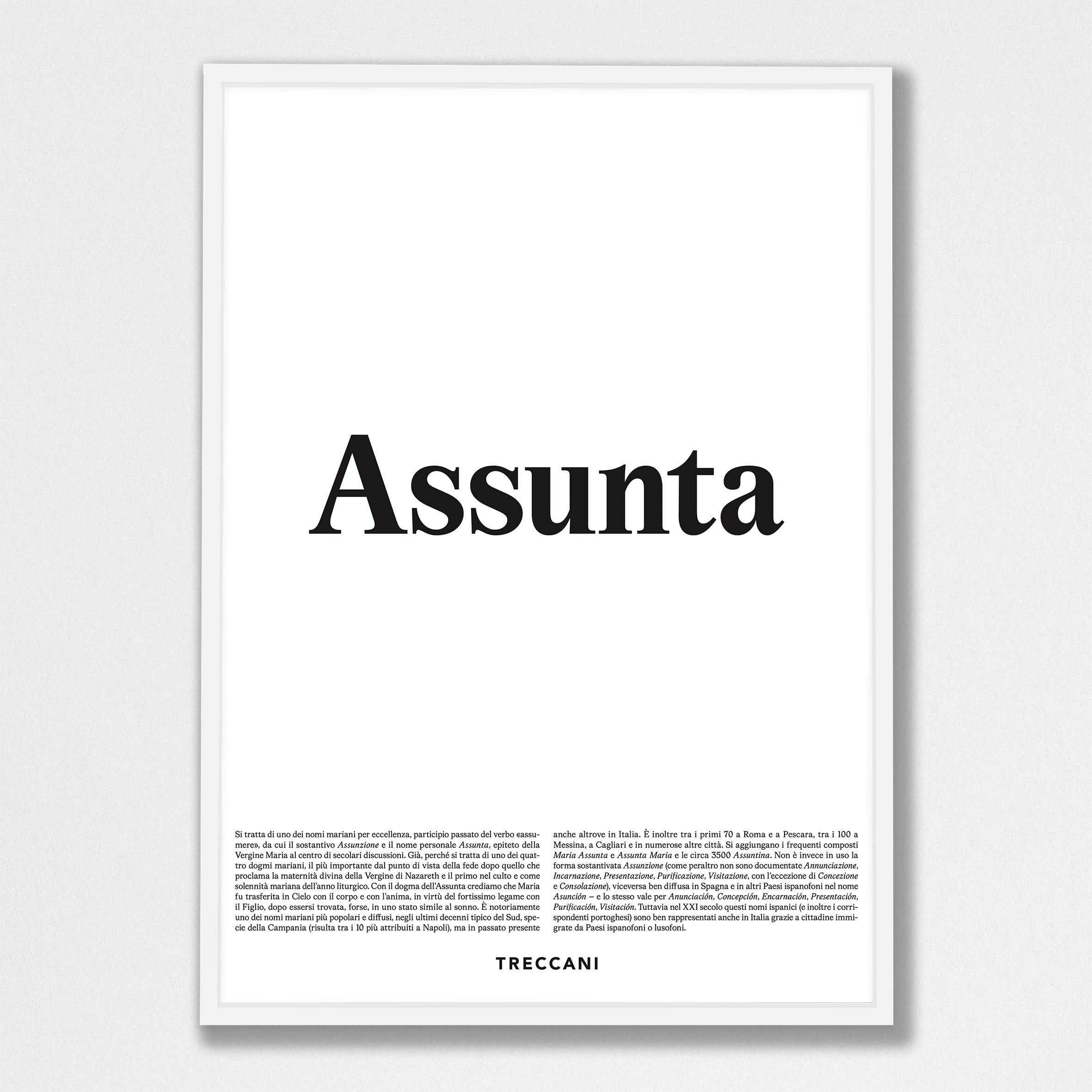 Assunta 50x70 bianco Poster - Assunta - immagine 1