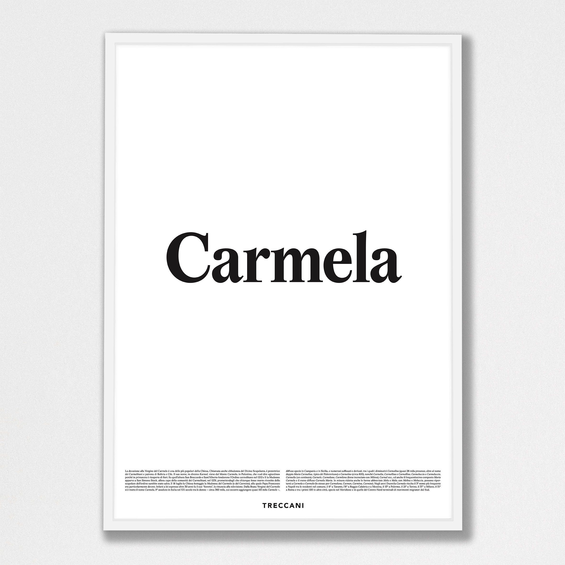 Carmela 50x70 bianco Poster - Carmela - immagine 1
