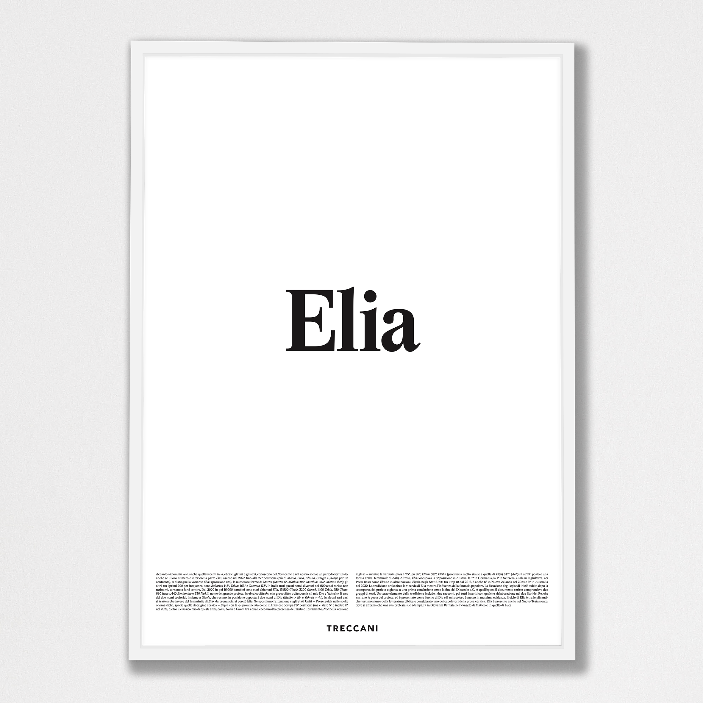 Elia 50dx70 bianco Poster - Elia - immagine 1
