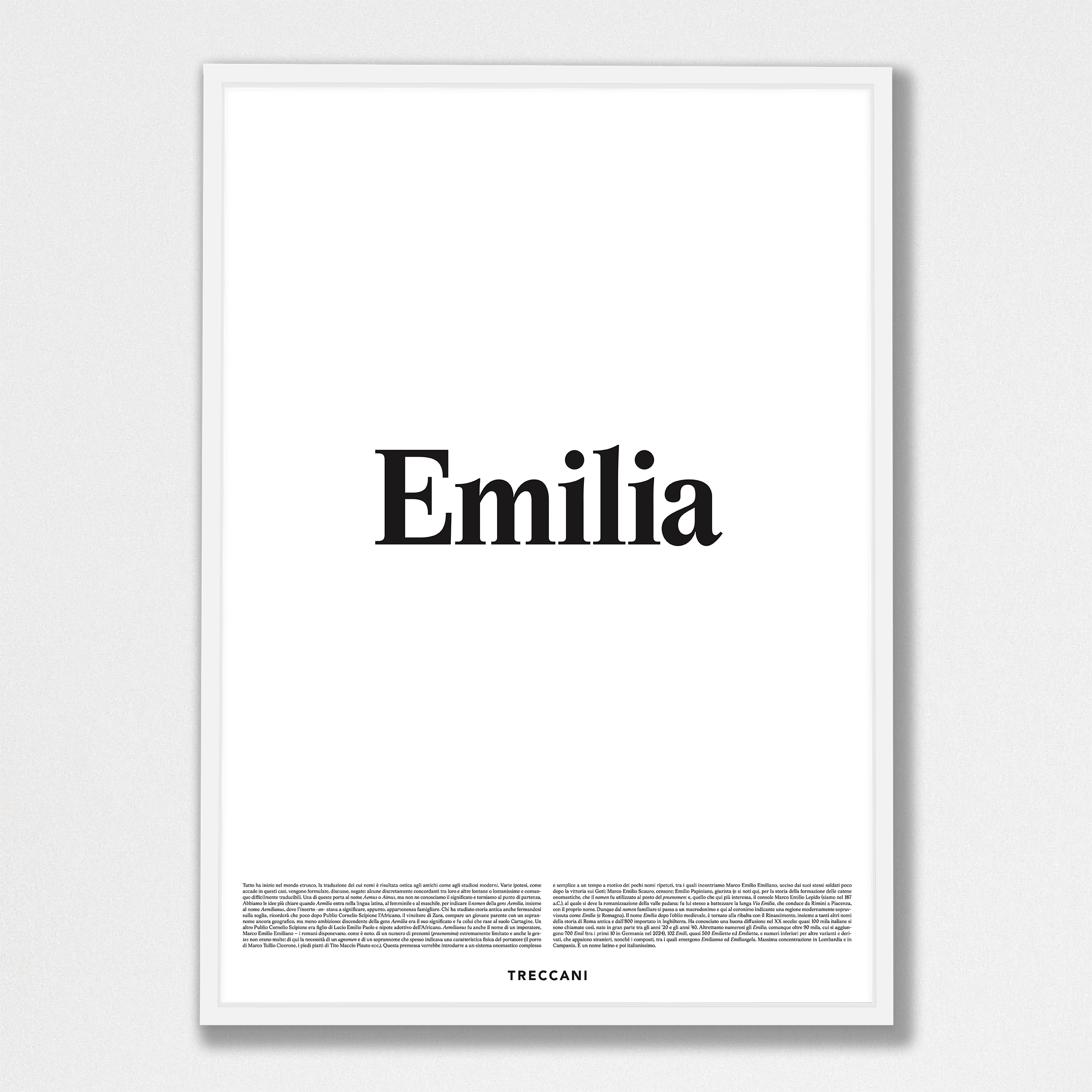 Emilia 50x70 bianco Poster - Emilia - immagine 1