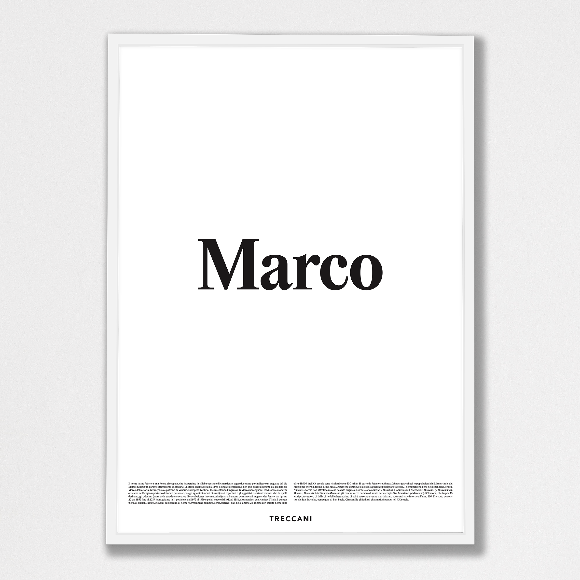 Marco 50x70 bianco Poster - Marco - immagine 1