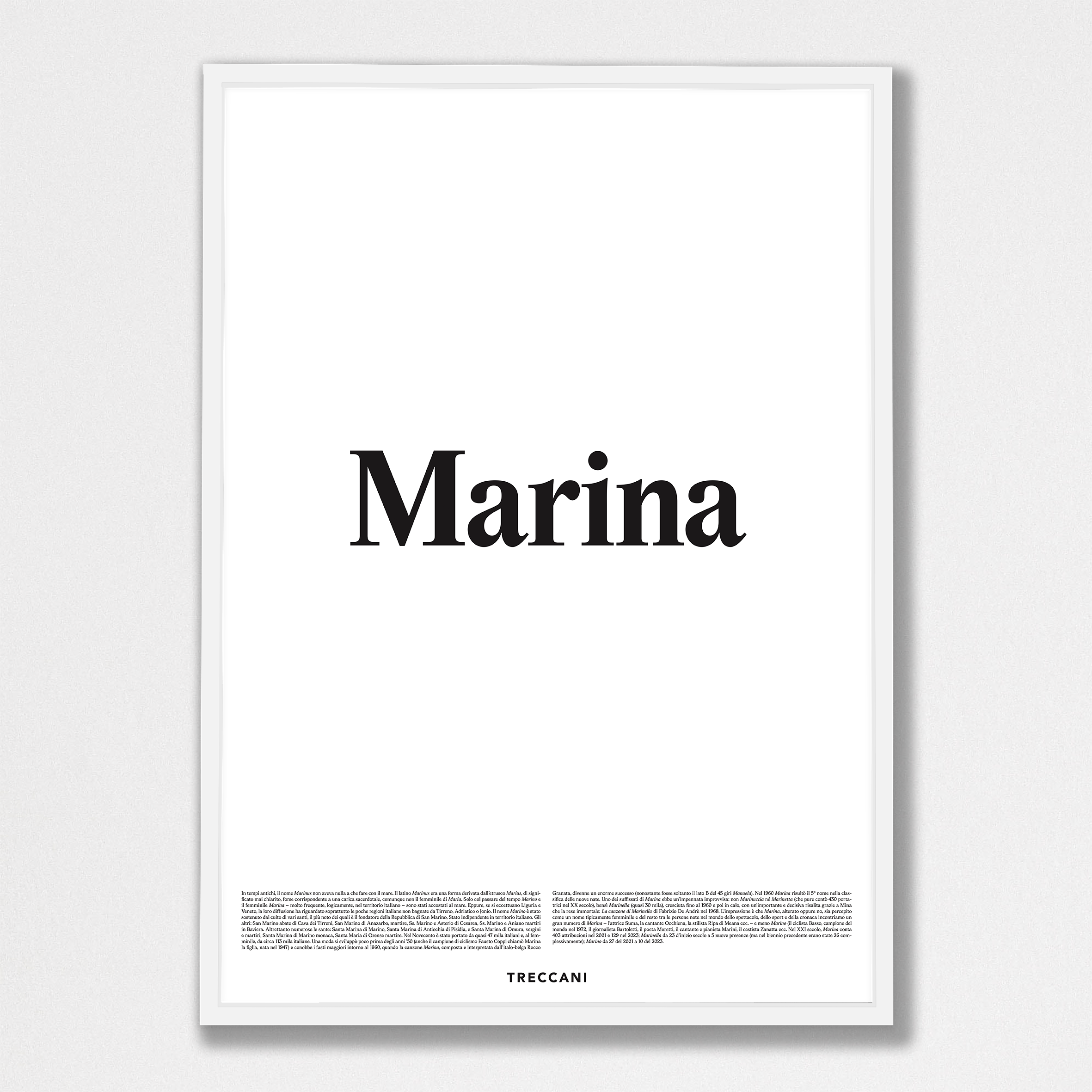 Marina 50x70 bianco Poster - Marina - immagine 1