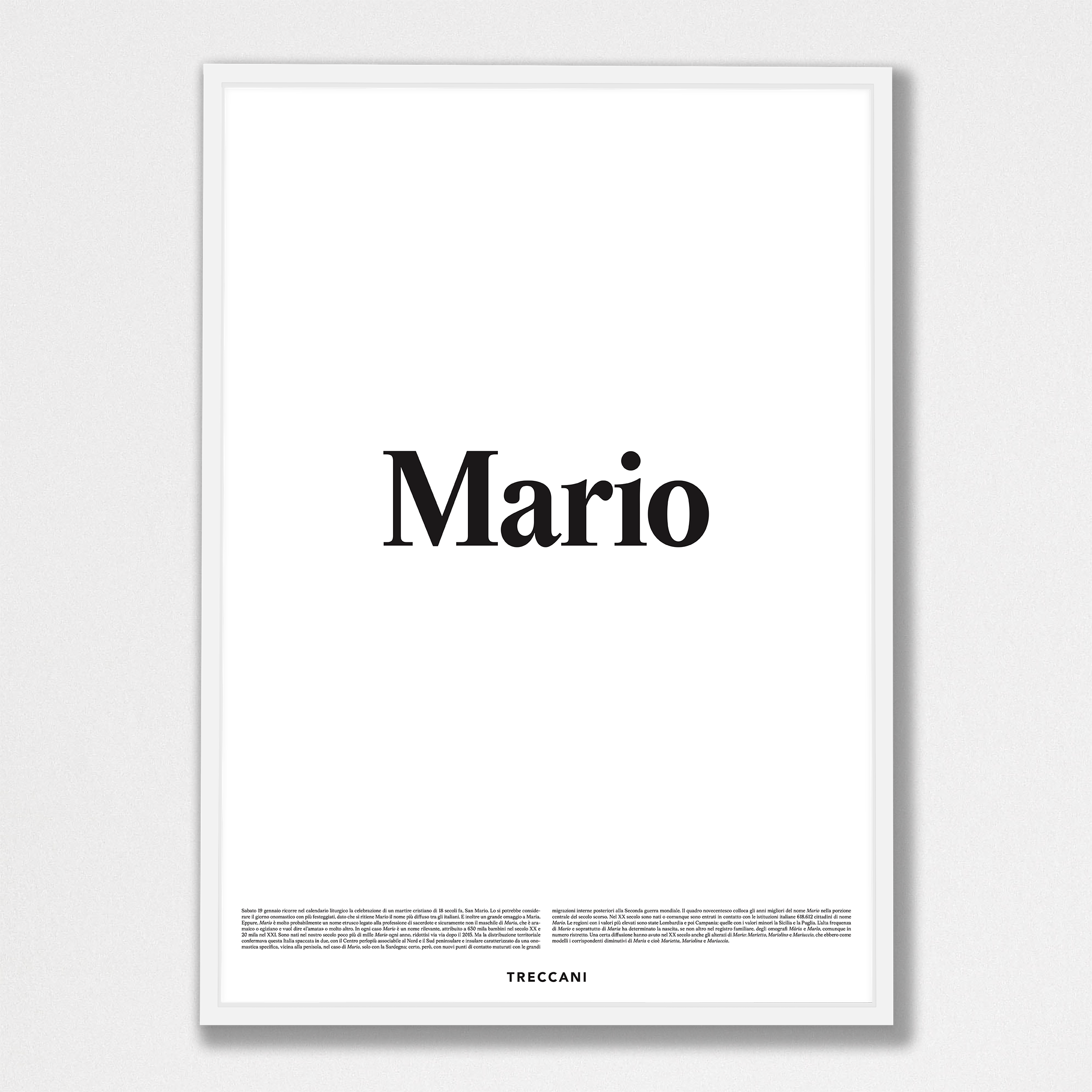 Mario 50 x70 bianco Poster - Mario - immagine 1